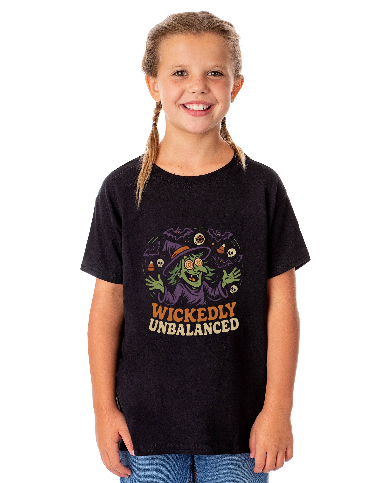PJammy Halloween T-Shirt Boys' Wickedly Unbalanced Short Sleeve Tee