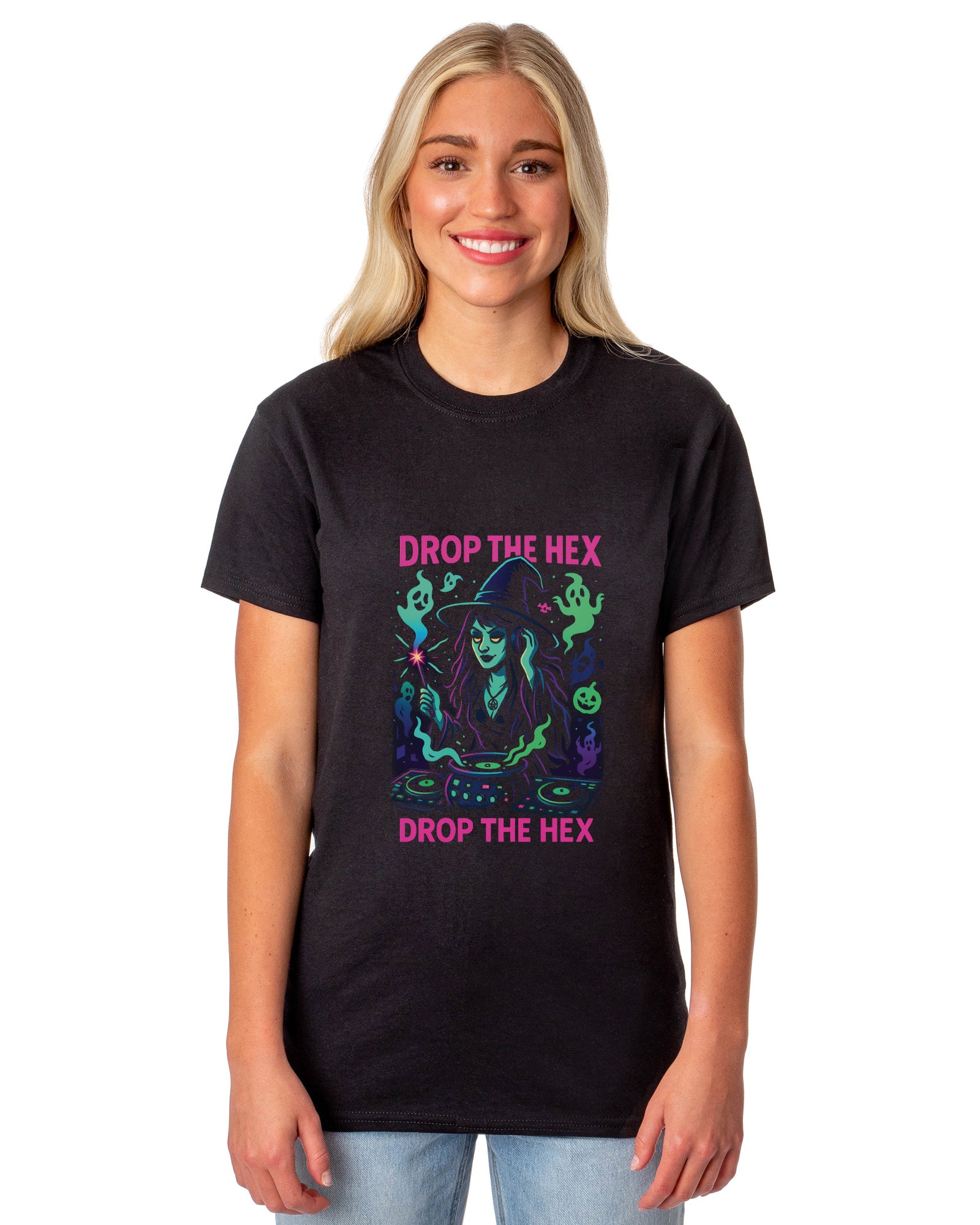 PJammy Halloween T-Shirt Women's Drop The Hex Short Sleeve Tee