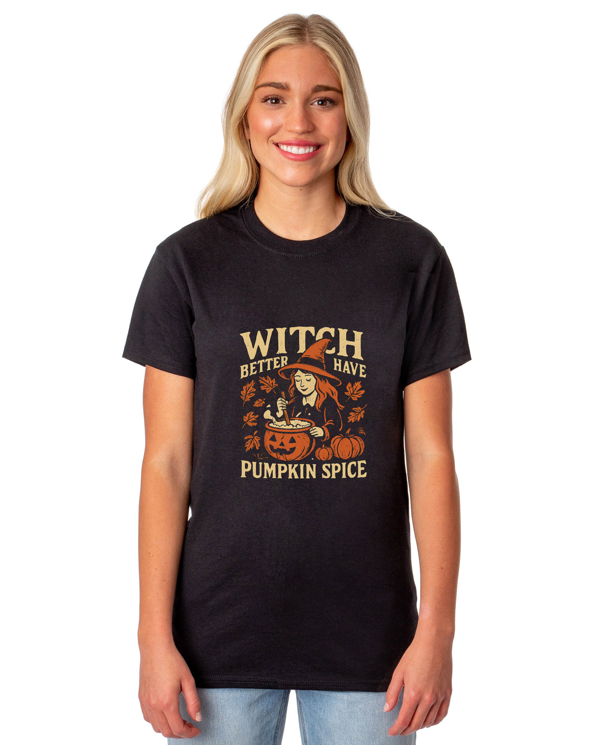PJammy Halloween T-Shirt Women's Pumpkin Spice Short Sleeve Tee