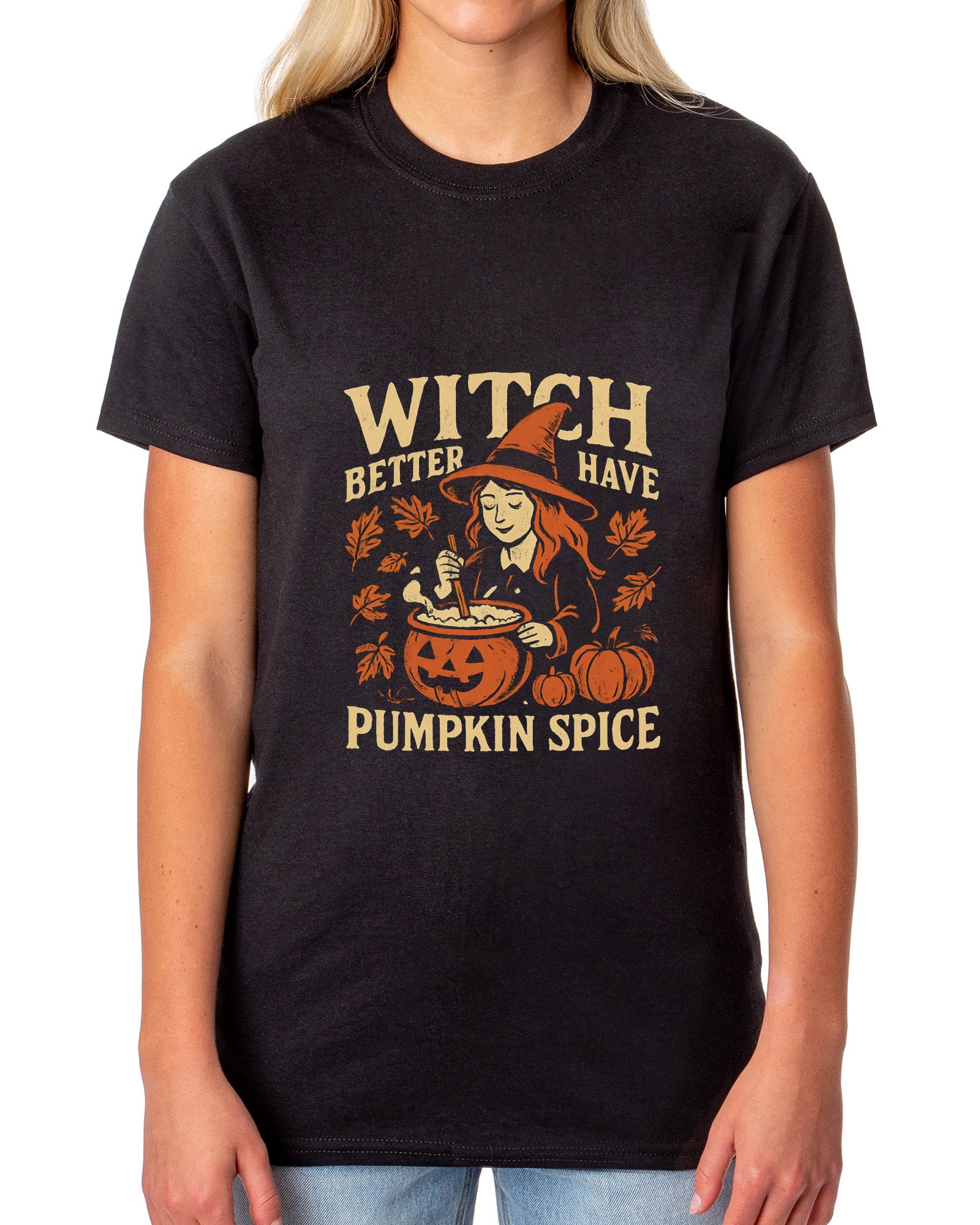 PJammy Halloween T-Shirt Women's Pumpkin Spice Short Sleeve Tee