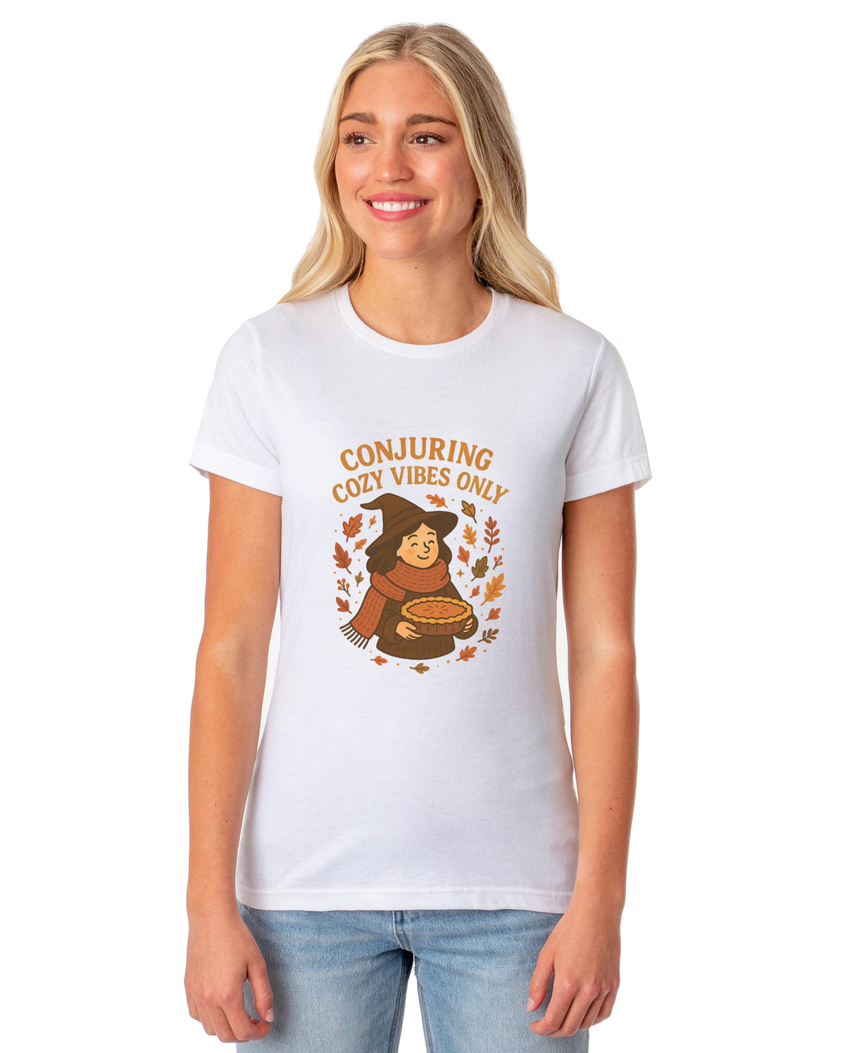 PJammy Halloween T-Shirt Women's Conjuring Vibes Short Sleeve Tee