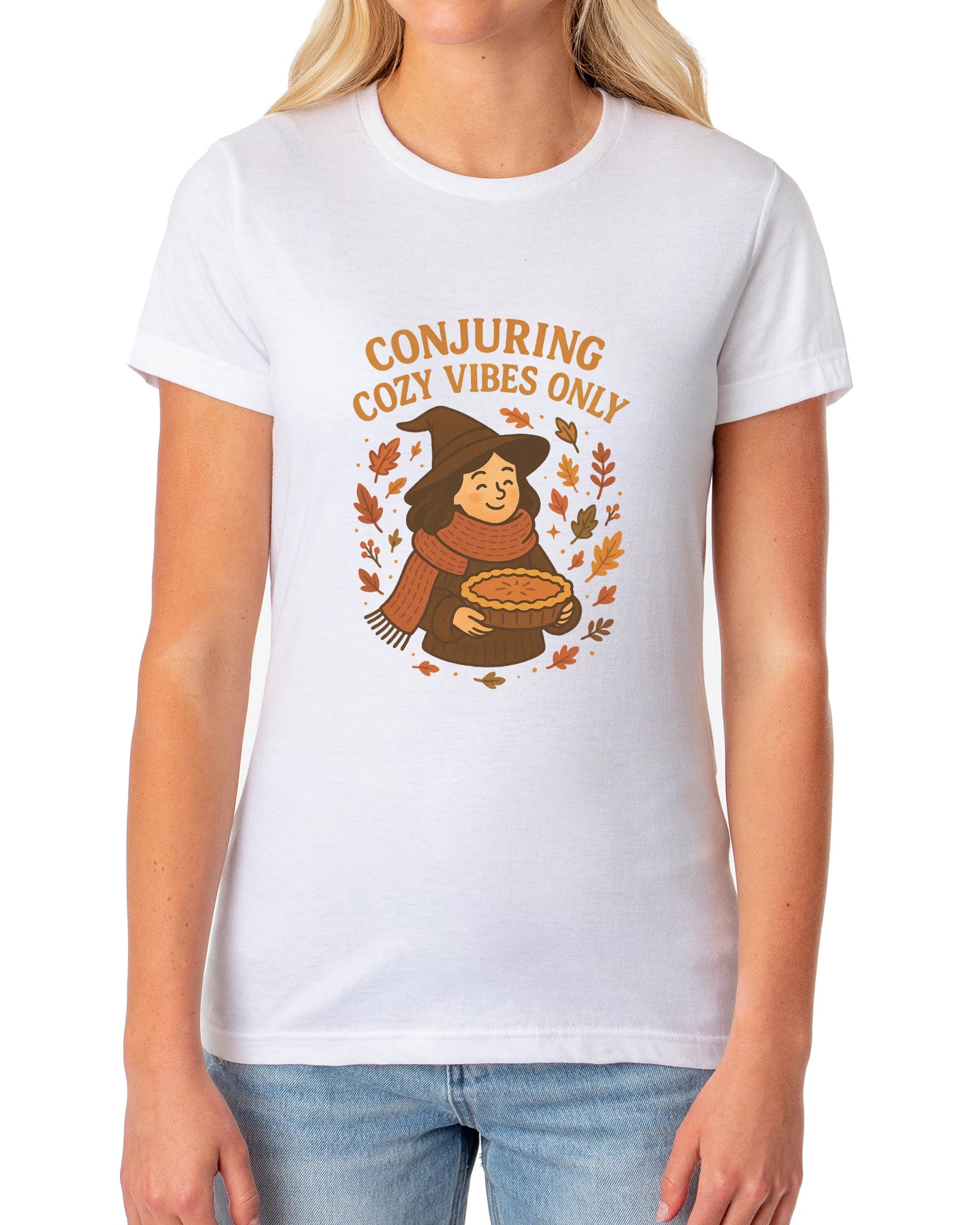 PJammy Halloween T-Shirt Women's Conjuring Vibes Short Sleeve Tee