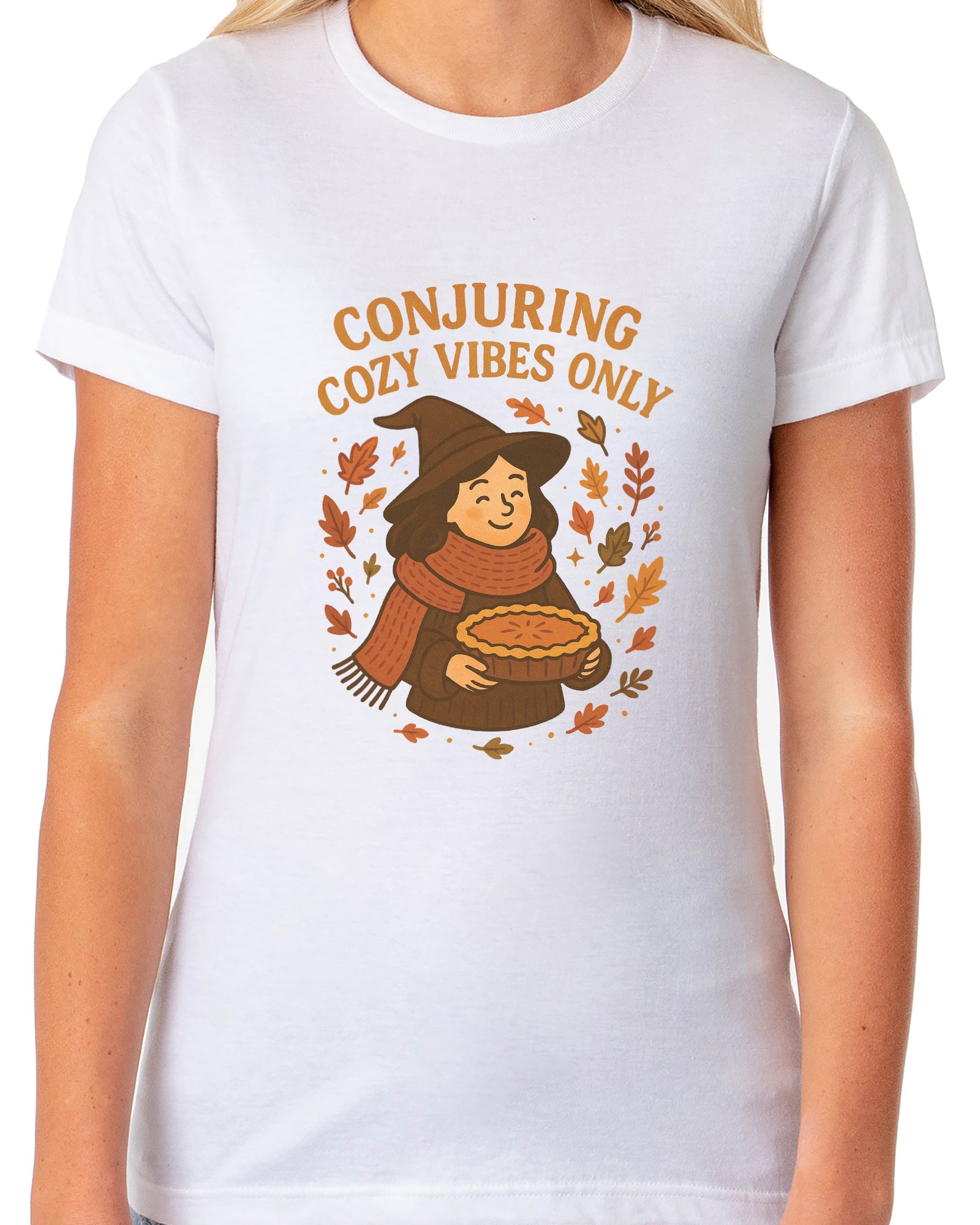PJammy Halloween T-Shirt Women's Conjuring Vibes Short Sleeve Tee