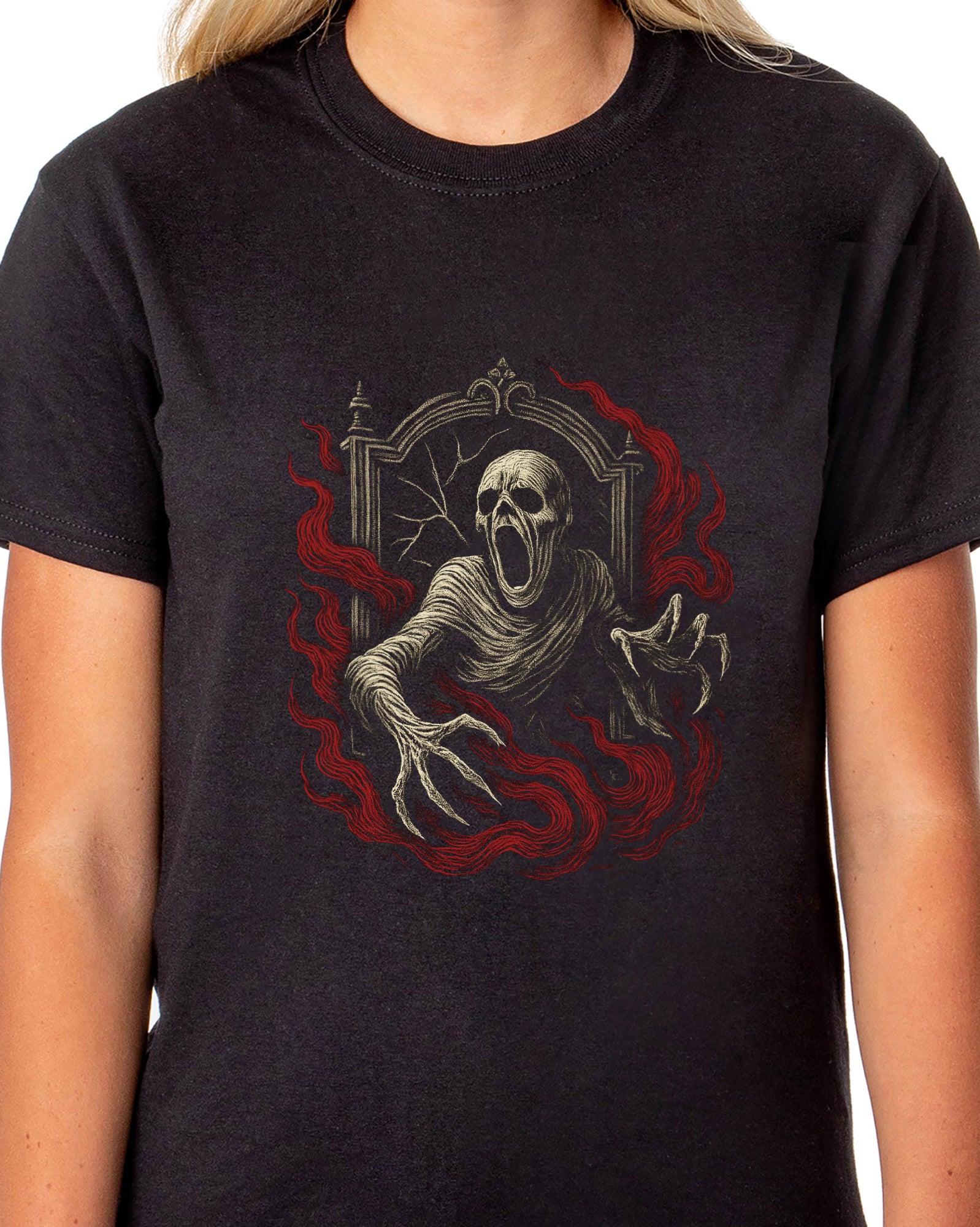 PJammy Halloween T-Shirt Women's Mummy Vapor Short Sleeve Tee