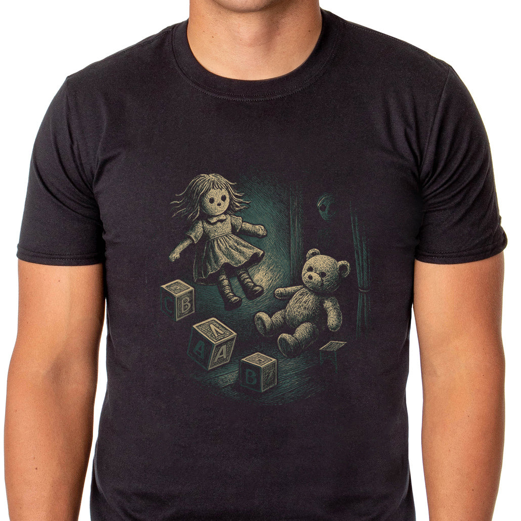 PJammy Halloween T-Shirt Men's Hiding In The Closet Short Sleeve Tee