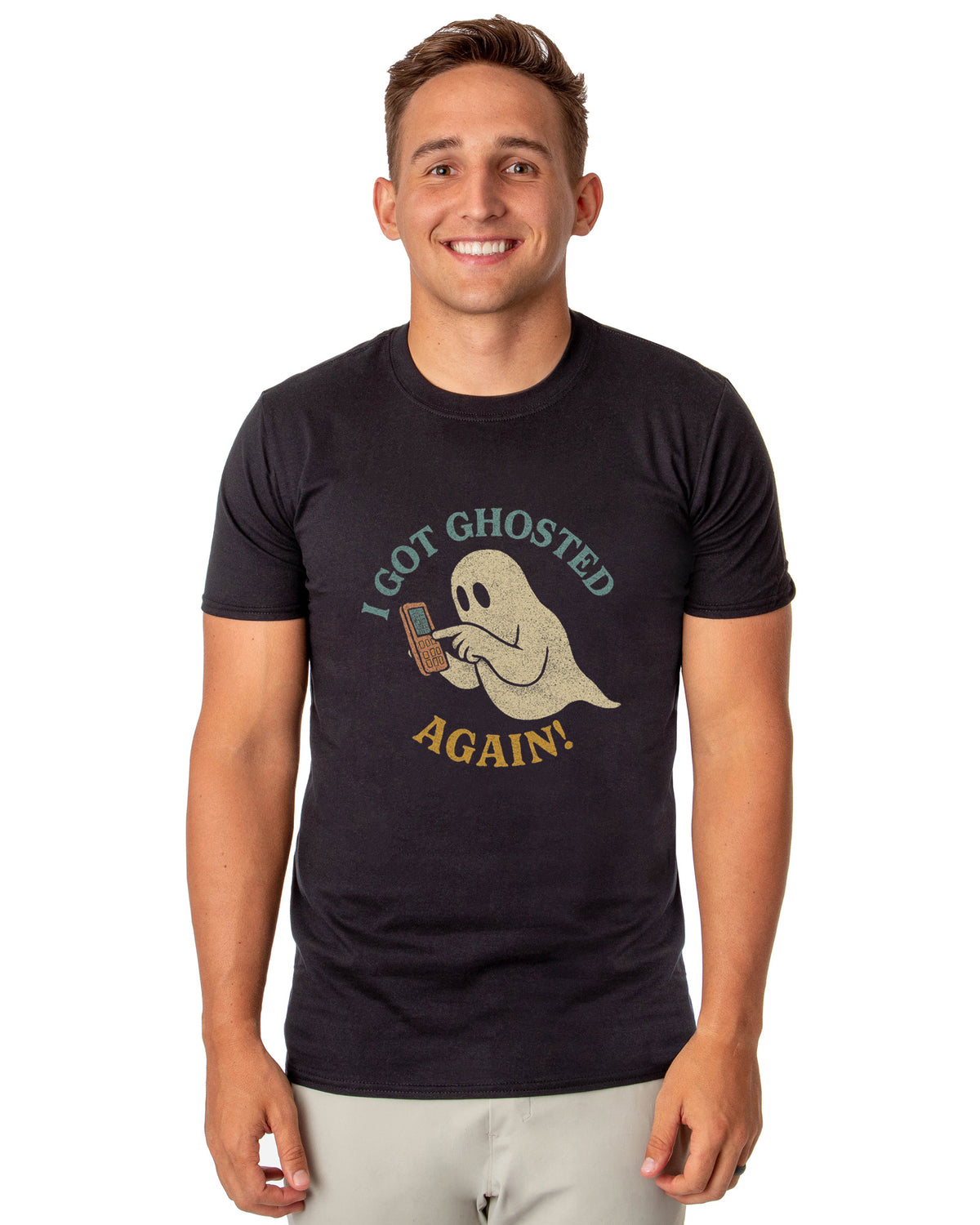 PJammy Halloween T-Shirt Men's Got Ghosted Again Short Sleeve Tee