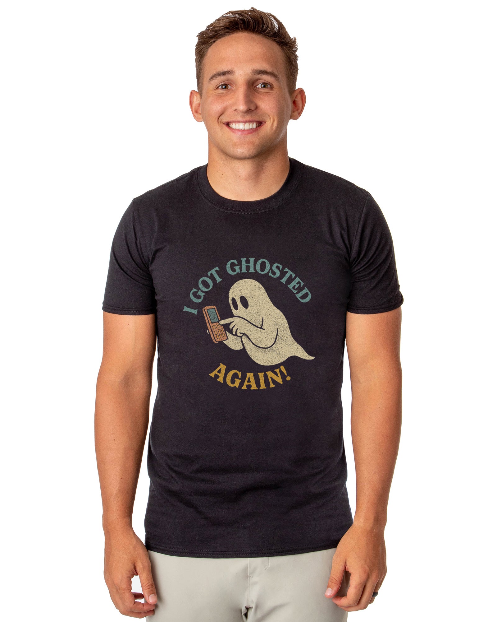 PJammy Halloween T-Shirt Men's Got Ghosted Again Short Sleeve Tee