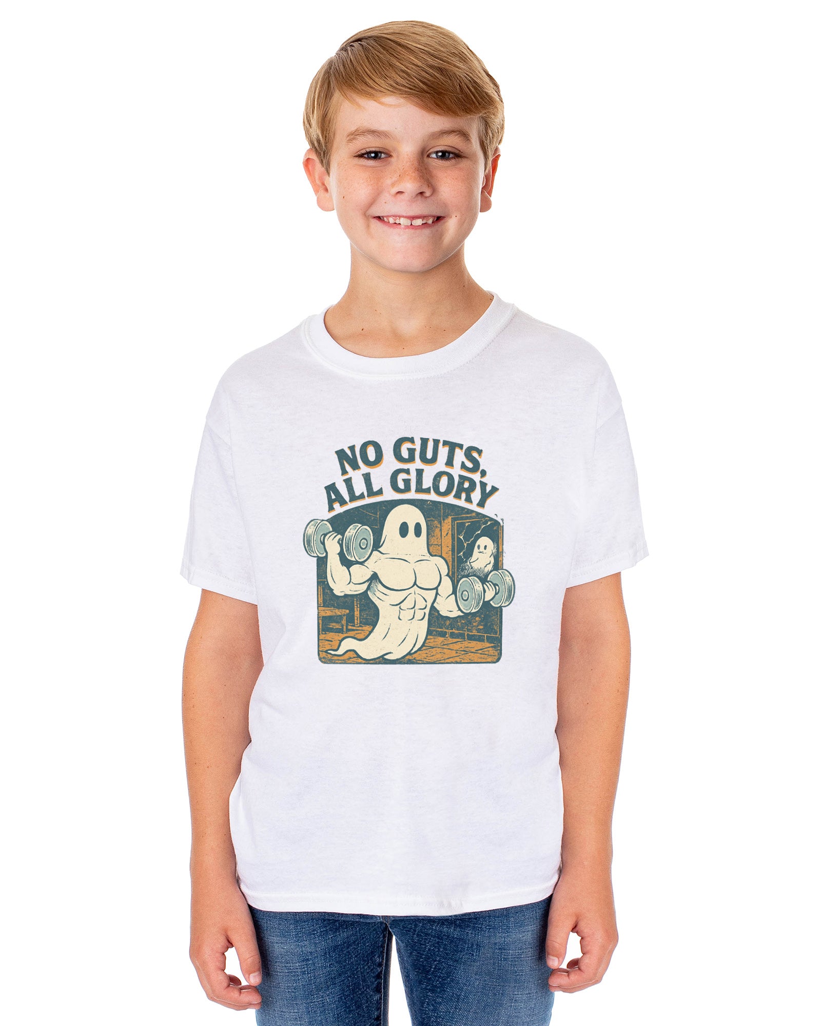 PJammy Halloween T-Shirt Boys' No Guts All Glory Short Sleeve Tee