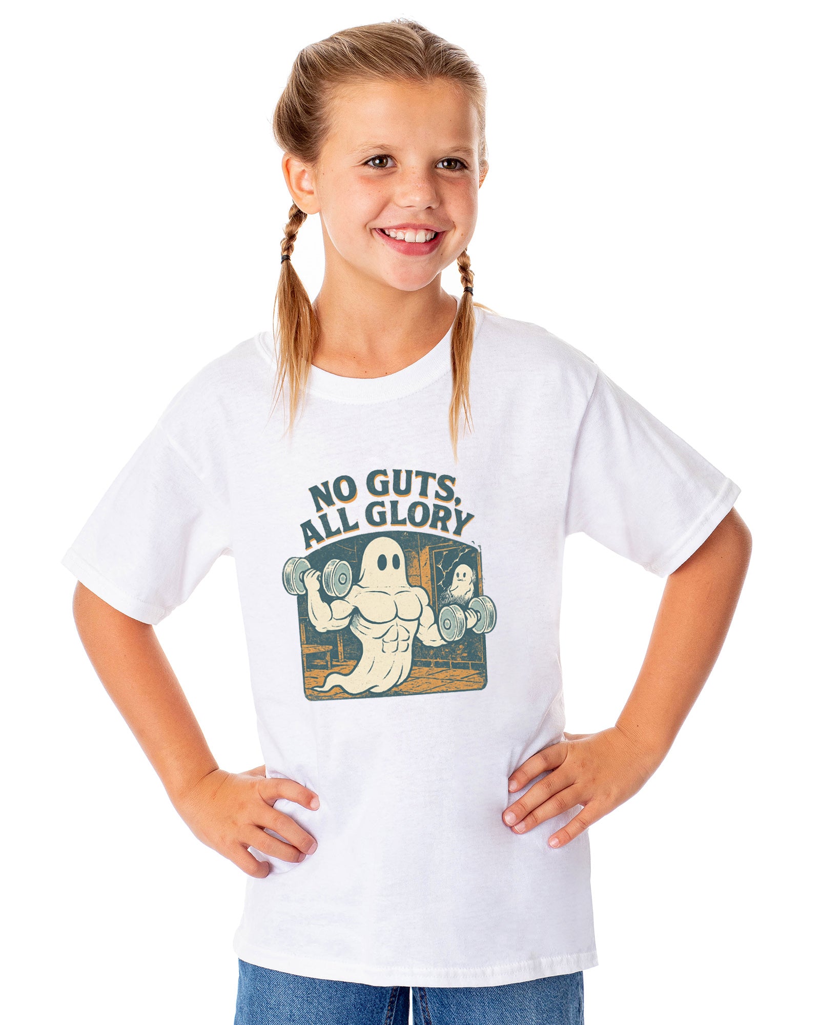 PJammy Halloween T-Shirt Boys' No Guts All Glory Short Sleeve Tee