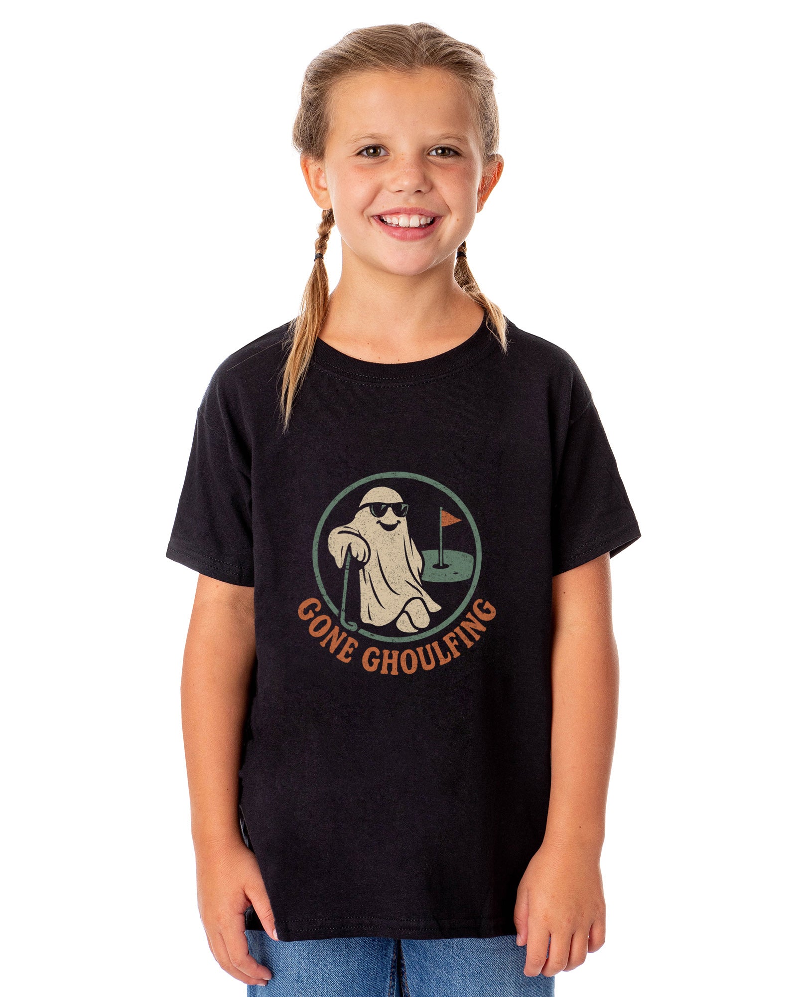 PJammy Halloween T-Shirt Boys' Gone Ghoulfing Short Sleeve Tee
