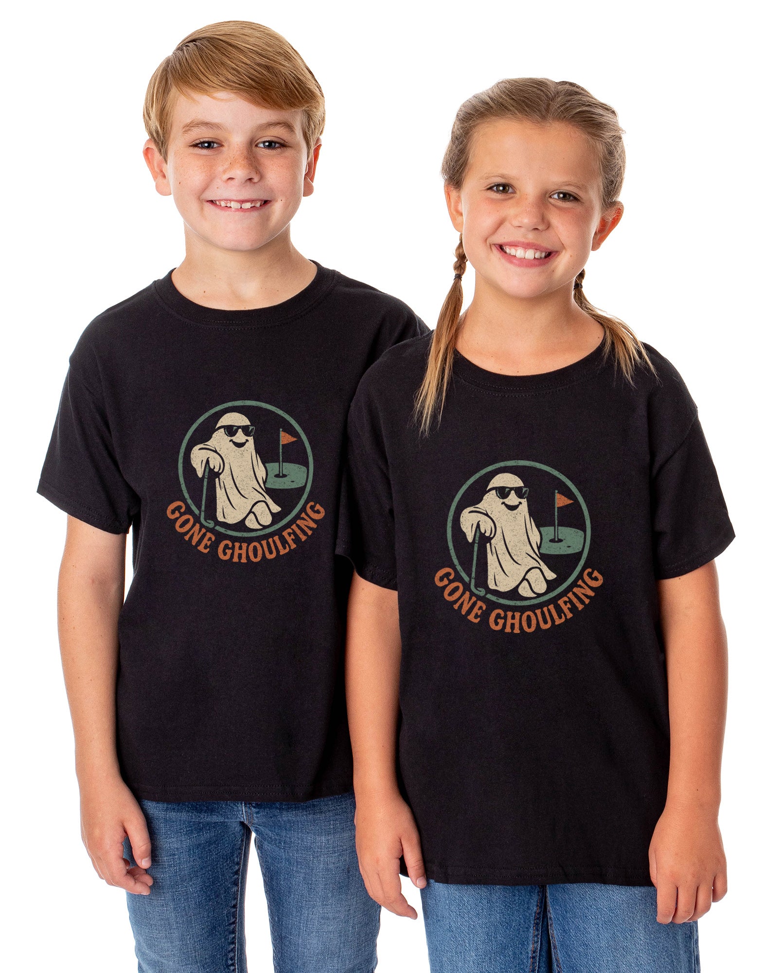 PJammy Halloween T-Shirt Boys' Gone Ghoulfing Short Sleeve Tee