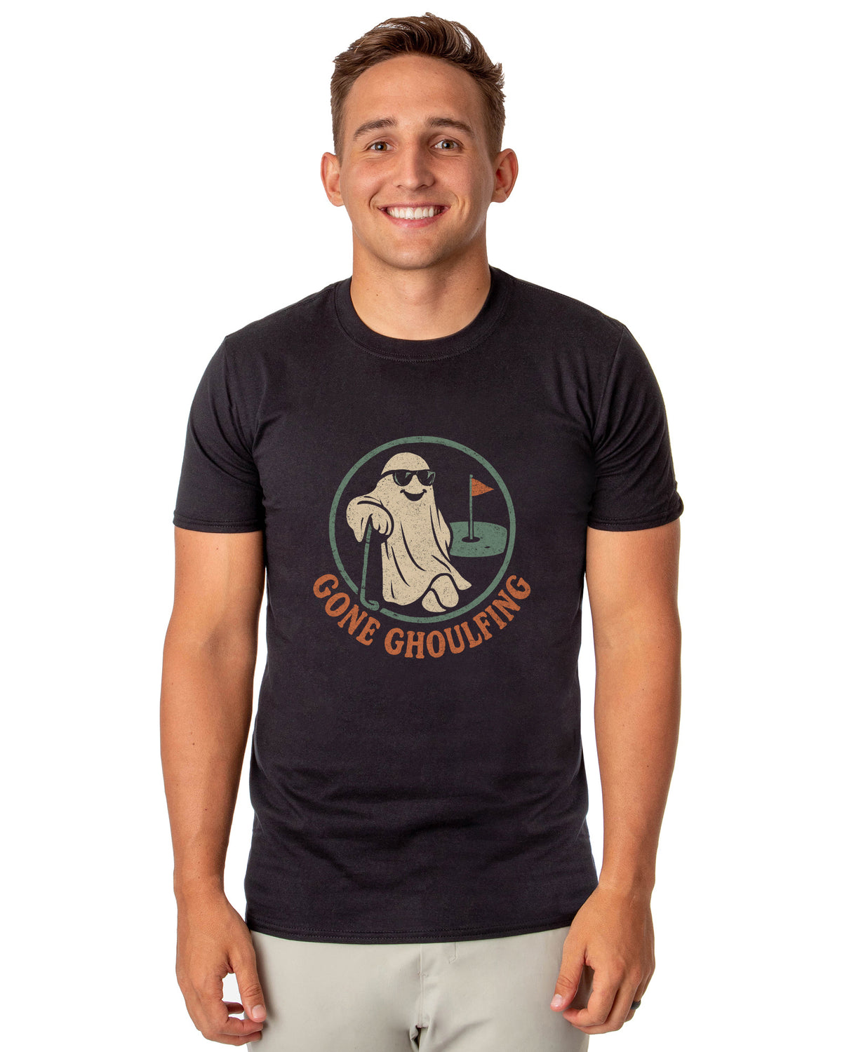 PJammy Halloween T-Shirt Men's Gone Ghoulfing Short Sleeve Tee