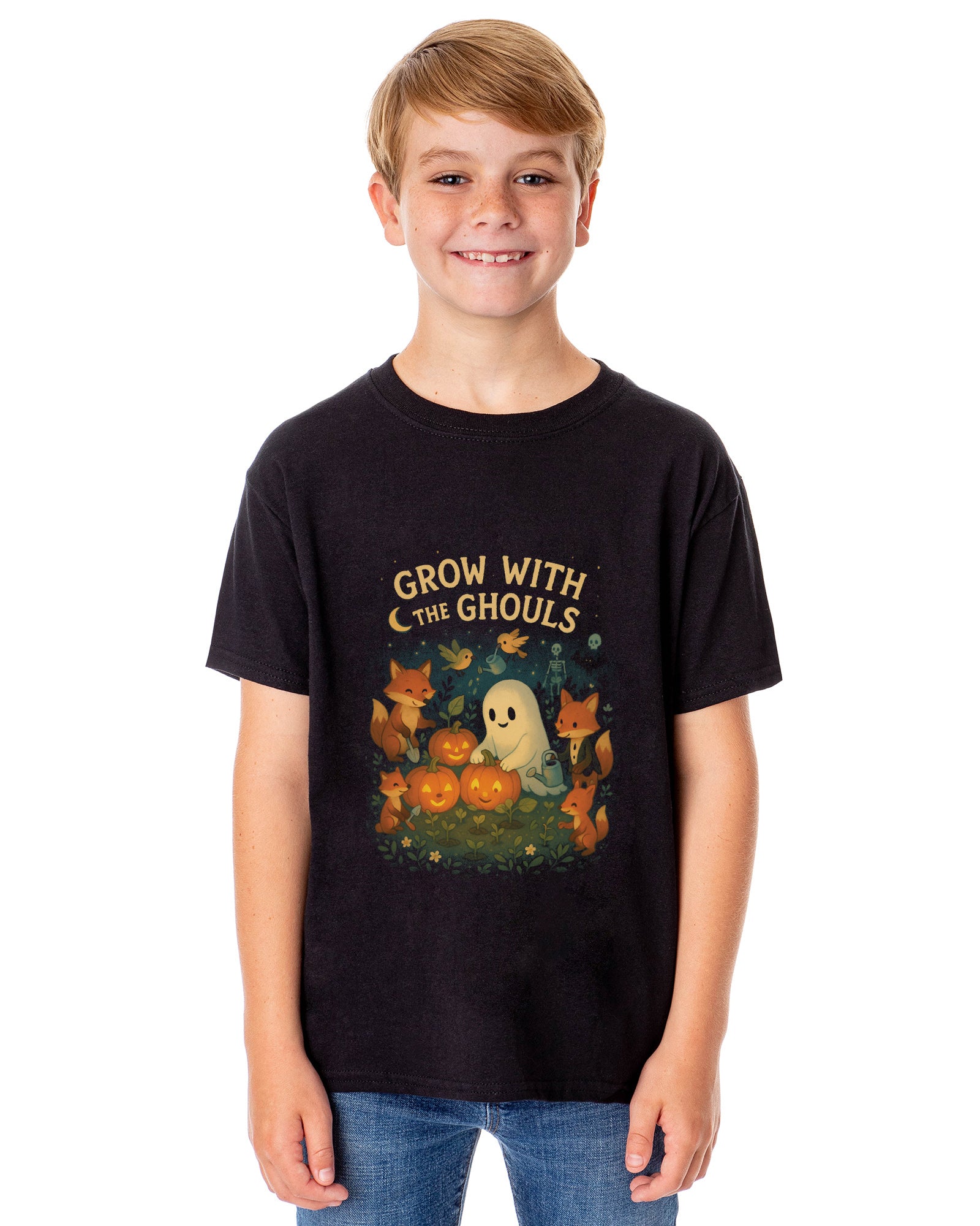 PJammy Halloween T-Shirt Boys' Grow With Ghouls Short Sleeve Tee