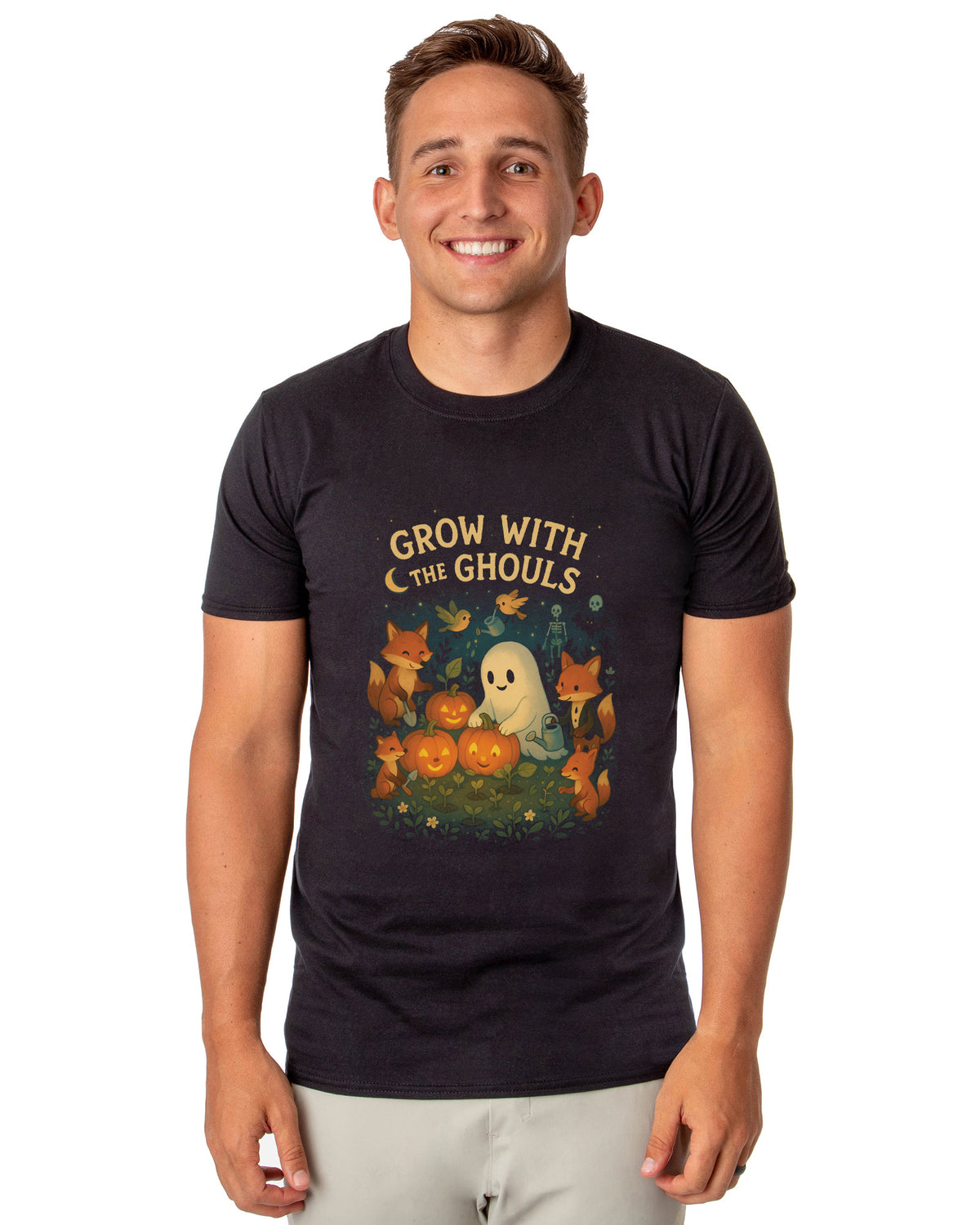 PJammy Halloween T-Shirt Men's Grow With The Ghouls Short Sleeve Tee