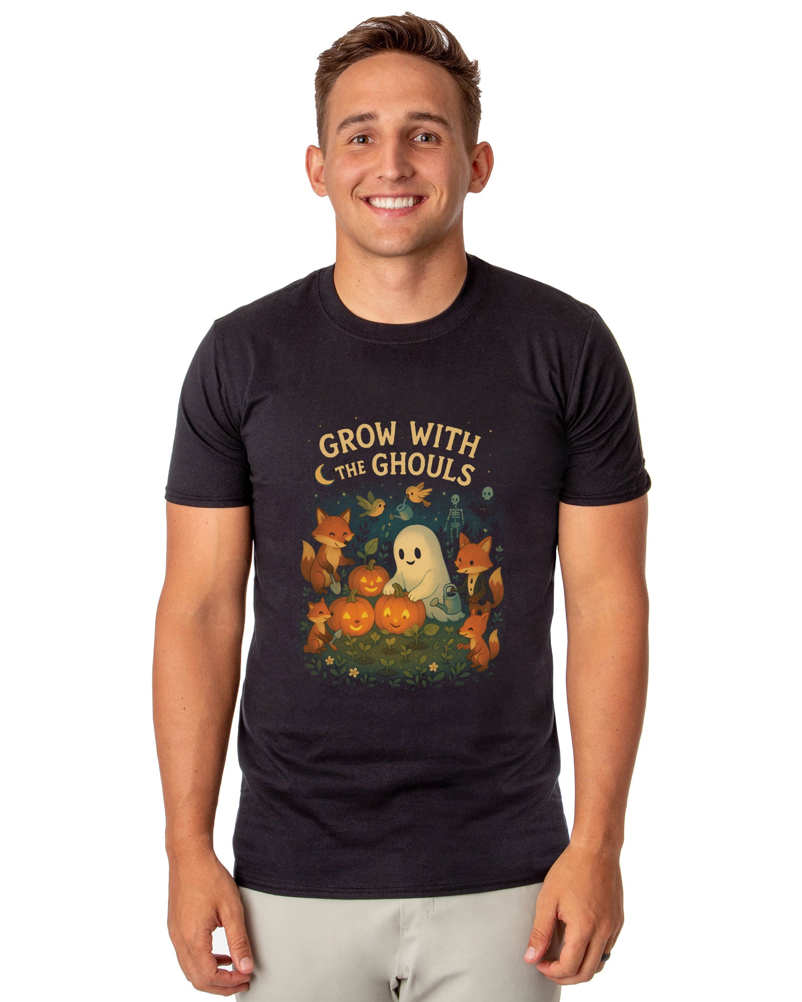 PJammy Halloween T-Shirt Men's Grow With The Ghouls Short Sleeve Tee