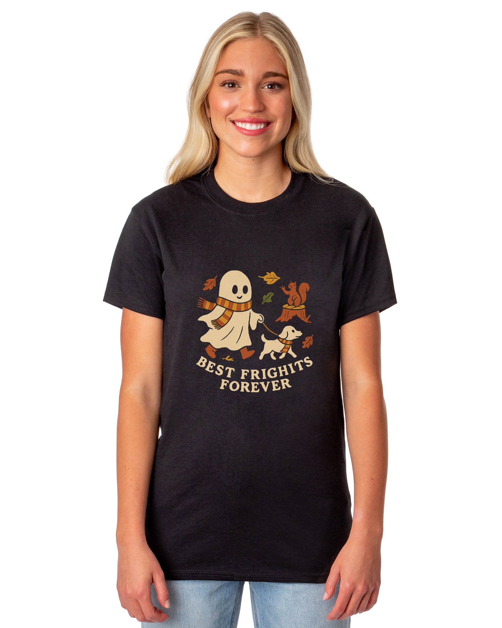 PJammy Halloween T-Shirt Women's Ghost BFF Short Sleeve Tee