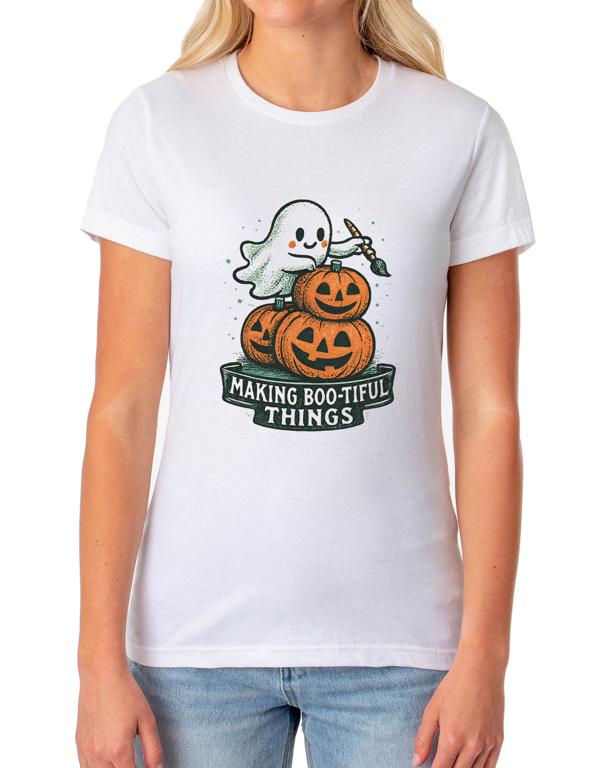 PJammy Halloween T-Shirt Women's Boo-tiful Things Short Sleeve Tee