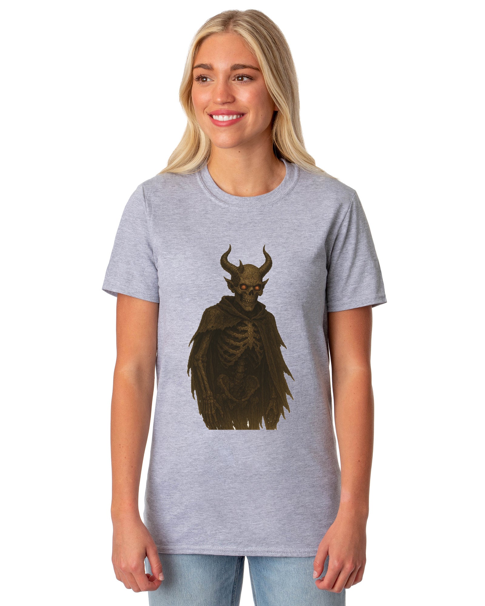 PJammy Halloween T-Shirt Women's Horned Demon Short Sleeve Tee