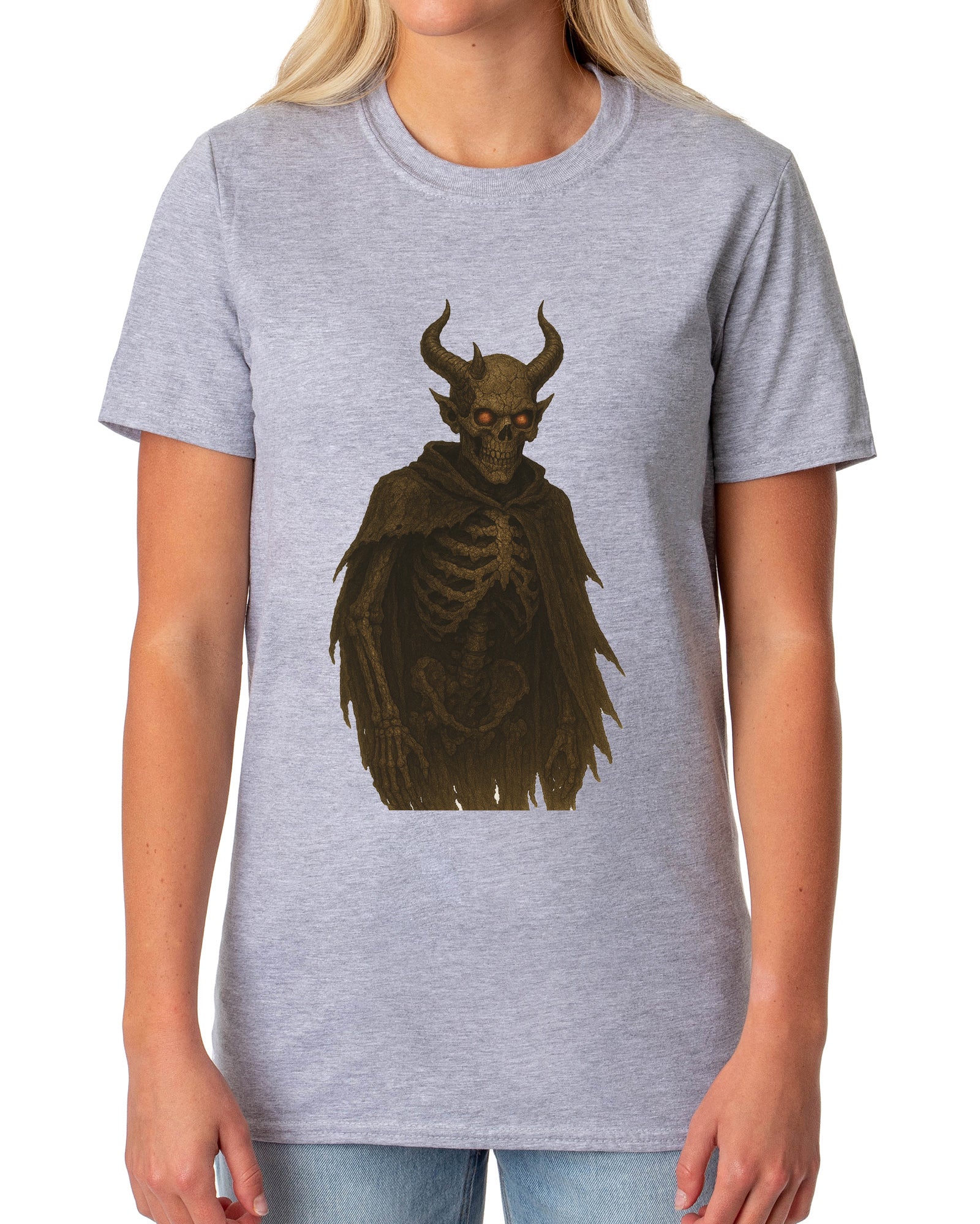 PJammy Halloween T-Shirt Women's Horned Demon Short Sleeve Tee