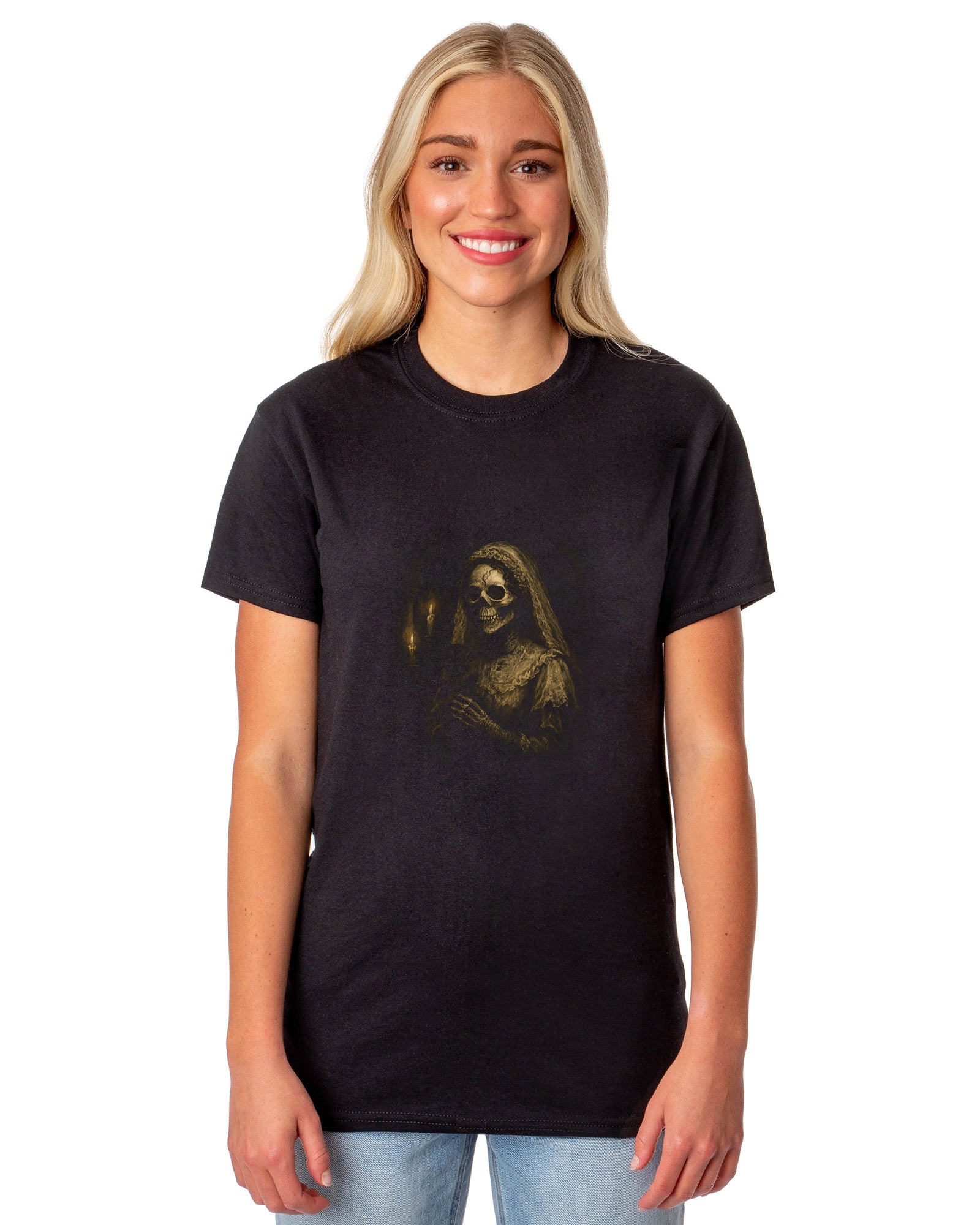 PJammy Halloween T-Shirt Women's Crypt Bride Short Sleeve Tee