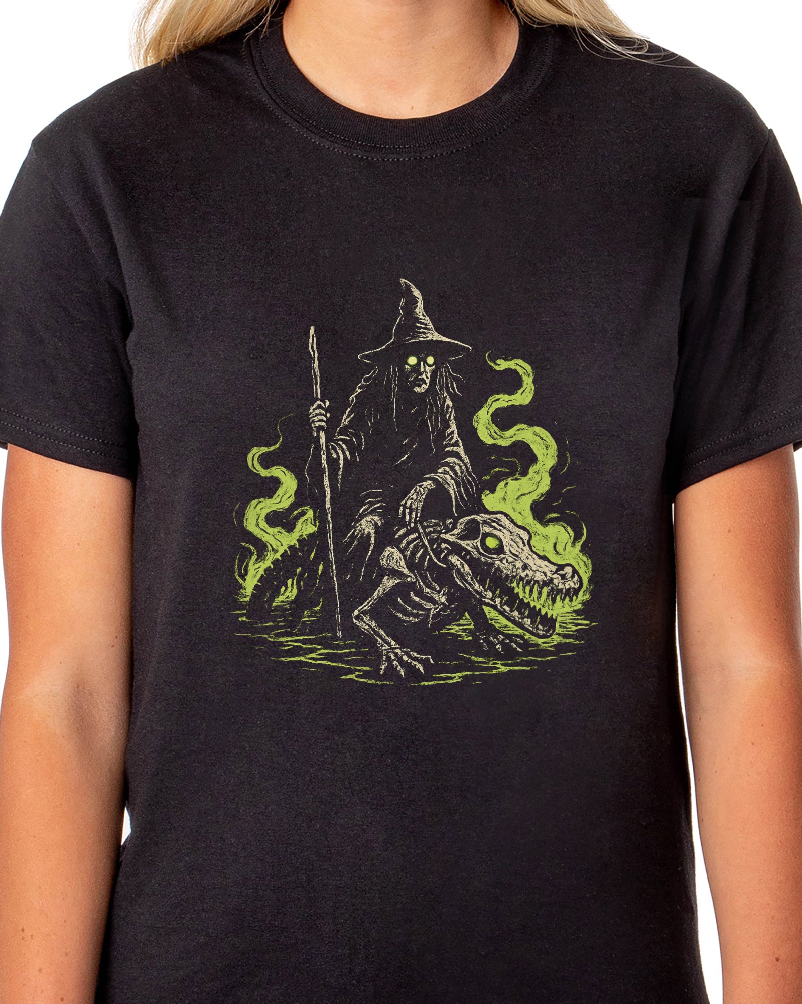 PJammy Halloween T-Shirt Women's Swamp Rider Short Sleeve Tee