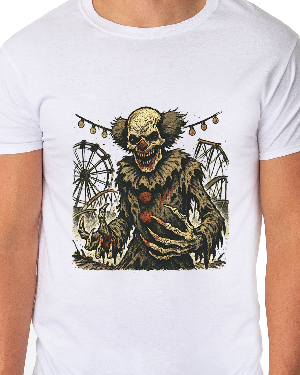 PJammy Halloween T-Shirt Men's Horror Short-Sleeve Tee