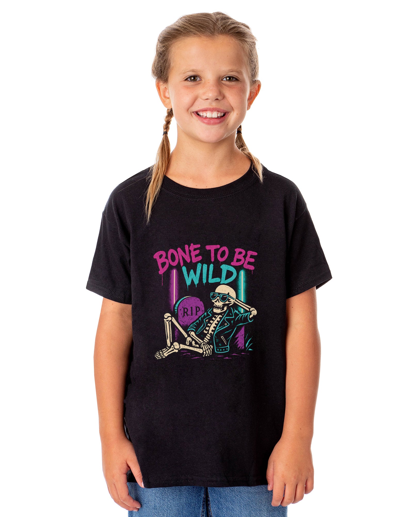 PJammy Halloween T-Shirt Boys' Bone To Be Wild Short Sleeve Tee