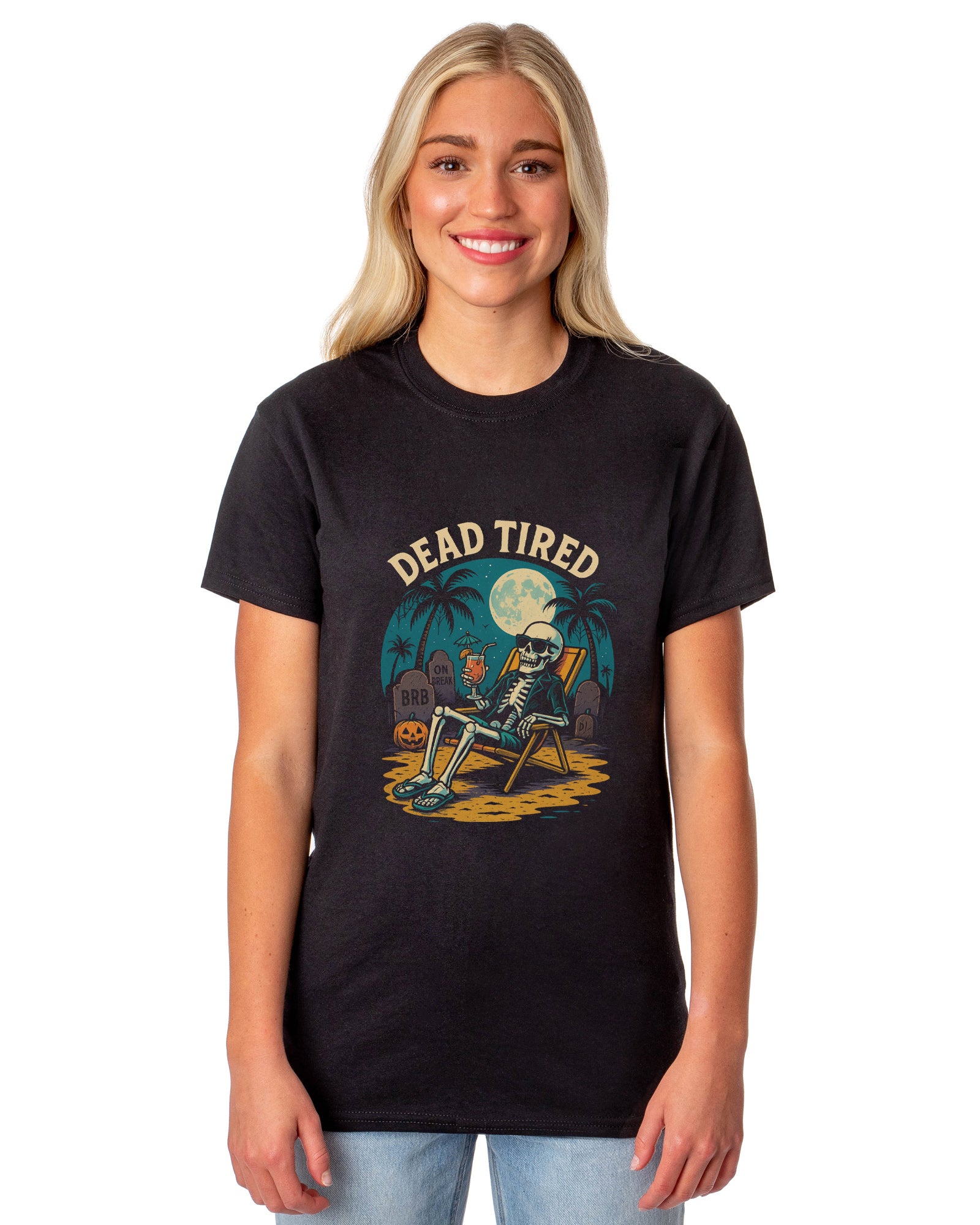 PJammy Halloween T-Shirt Women's Beach Corpse Short Sleeve Tee