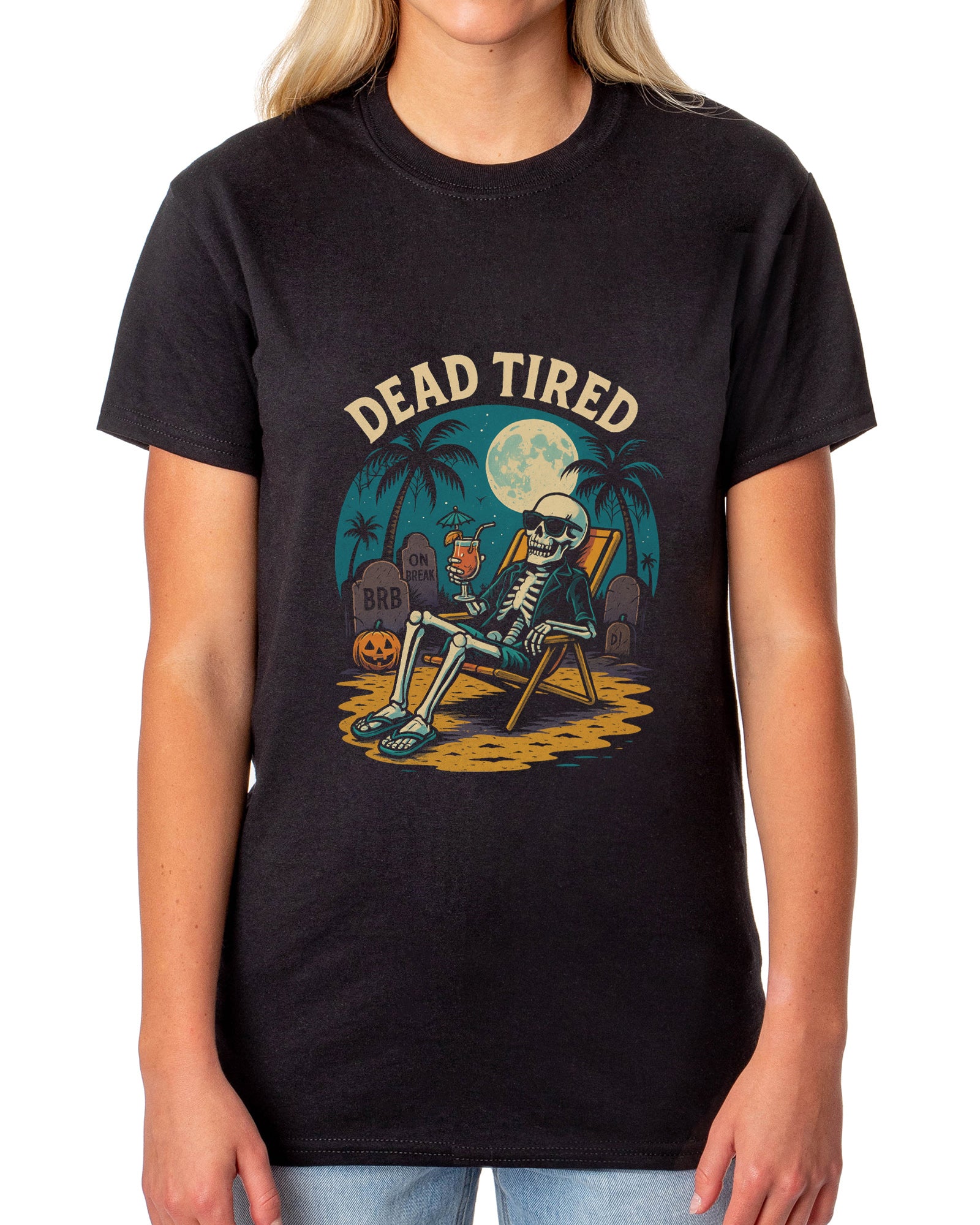 PJammy Halloween T-Shirt Women's Beach Corpse Short Sleeve Tee