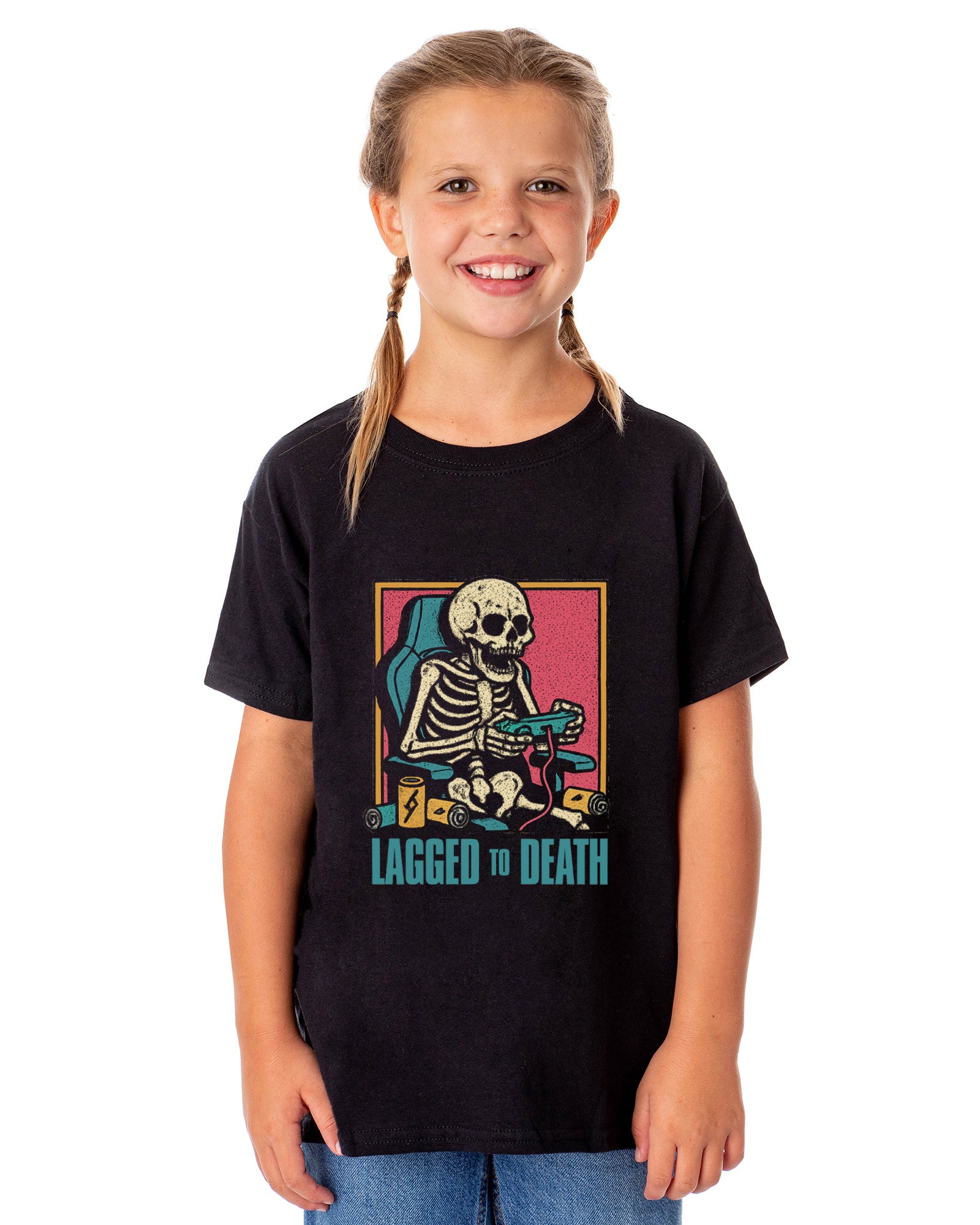 PJammy Halloween T-Shirt Boys' Lagged to Death Short Sleeve Tee