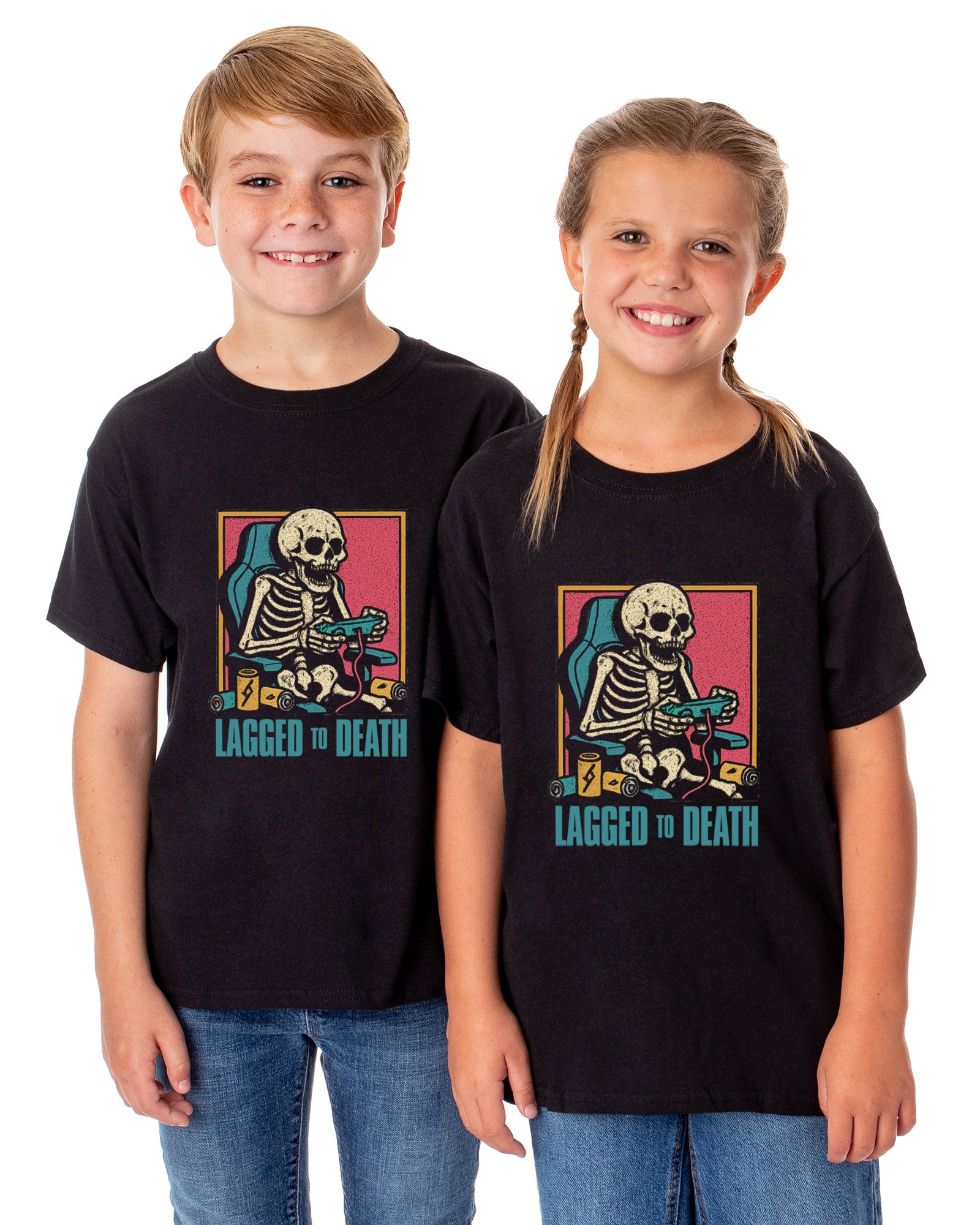 PJammy Halloween T-Shirt Boys' Lagged to Death Short Sleeve Tee