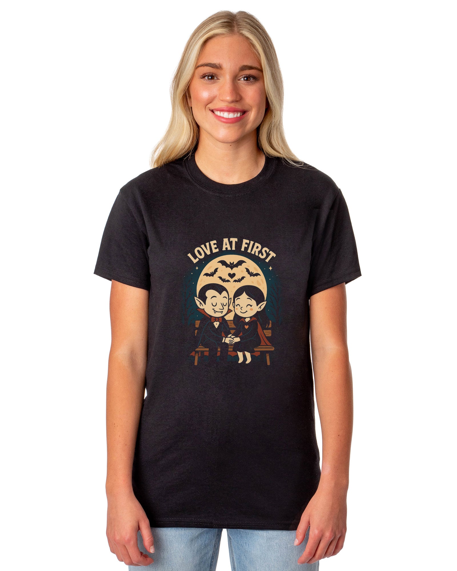 PJammy Halloween T-Shirt Women's Vampire Love Short Sleeve Tee