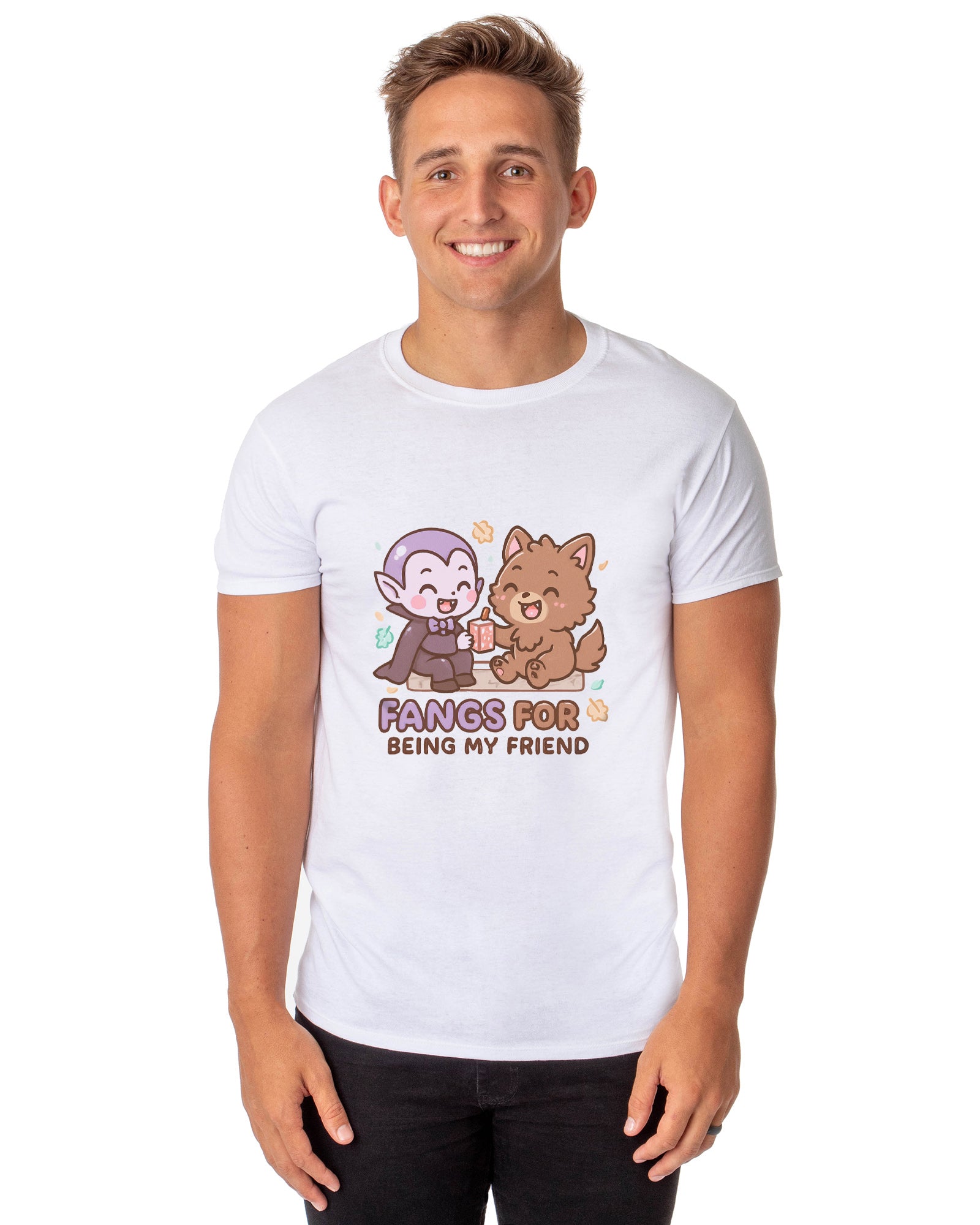 PJammy Halloween T-Shirt Men's Fang Friends Short Sleeve Tee