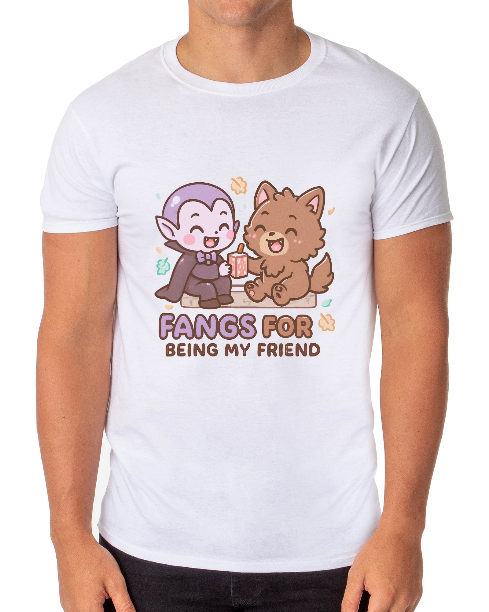 PJammy Halloween T-Shirt Men's Fang Friends Short Sleeve Tee