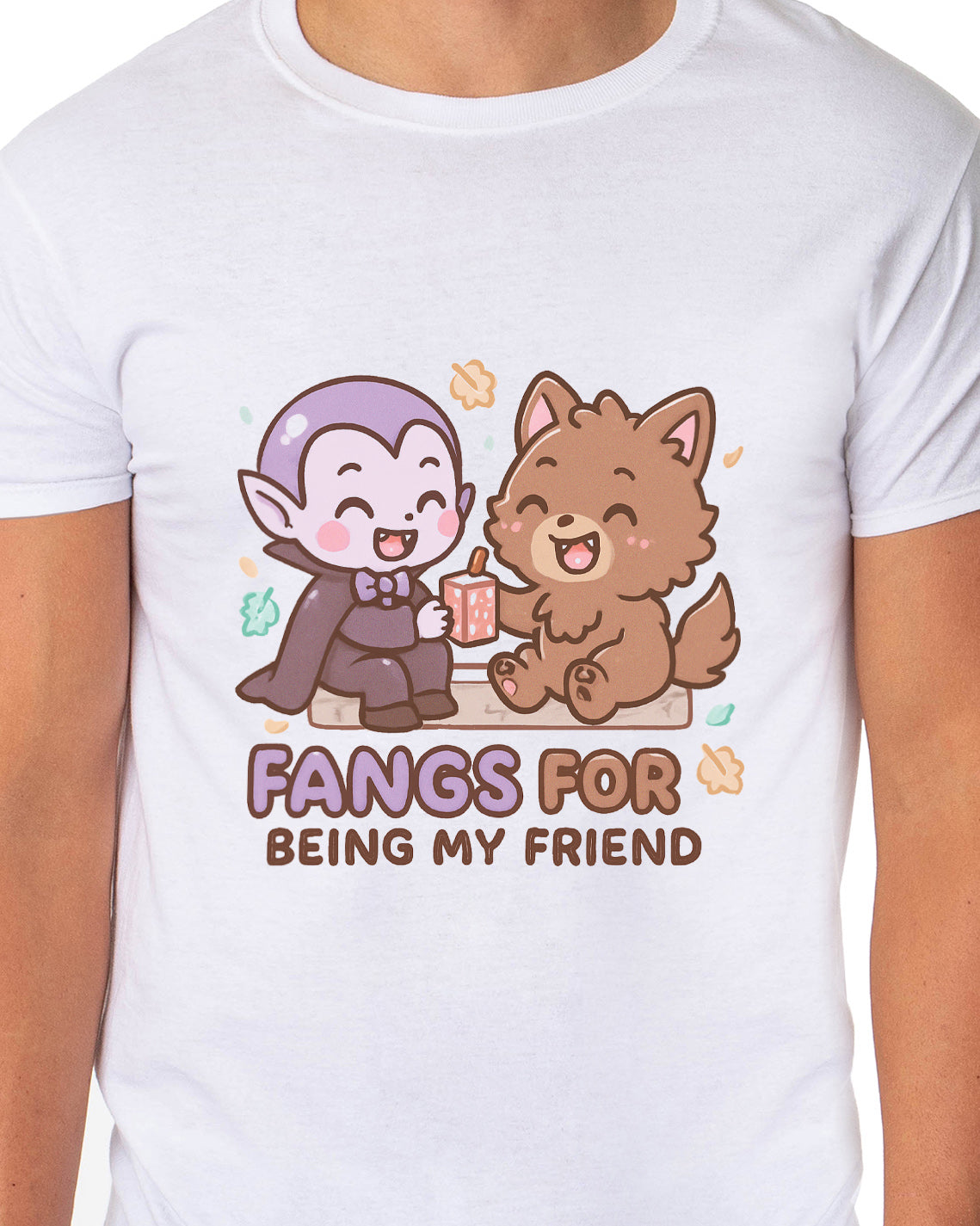 PJammy Halloween T-Shirt Men's Fang Friends Short Sleeve Tee
