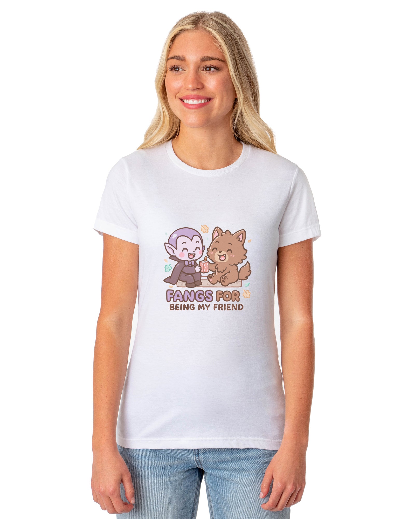 PJammy Halloween T-Shirt Women's Fang Friends Short Sleeve Tee