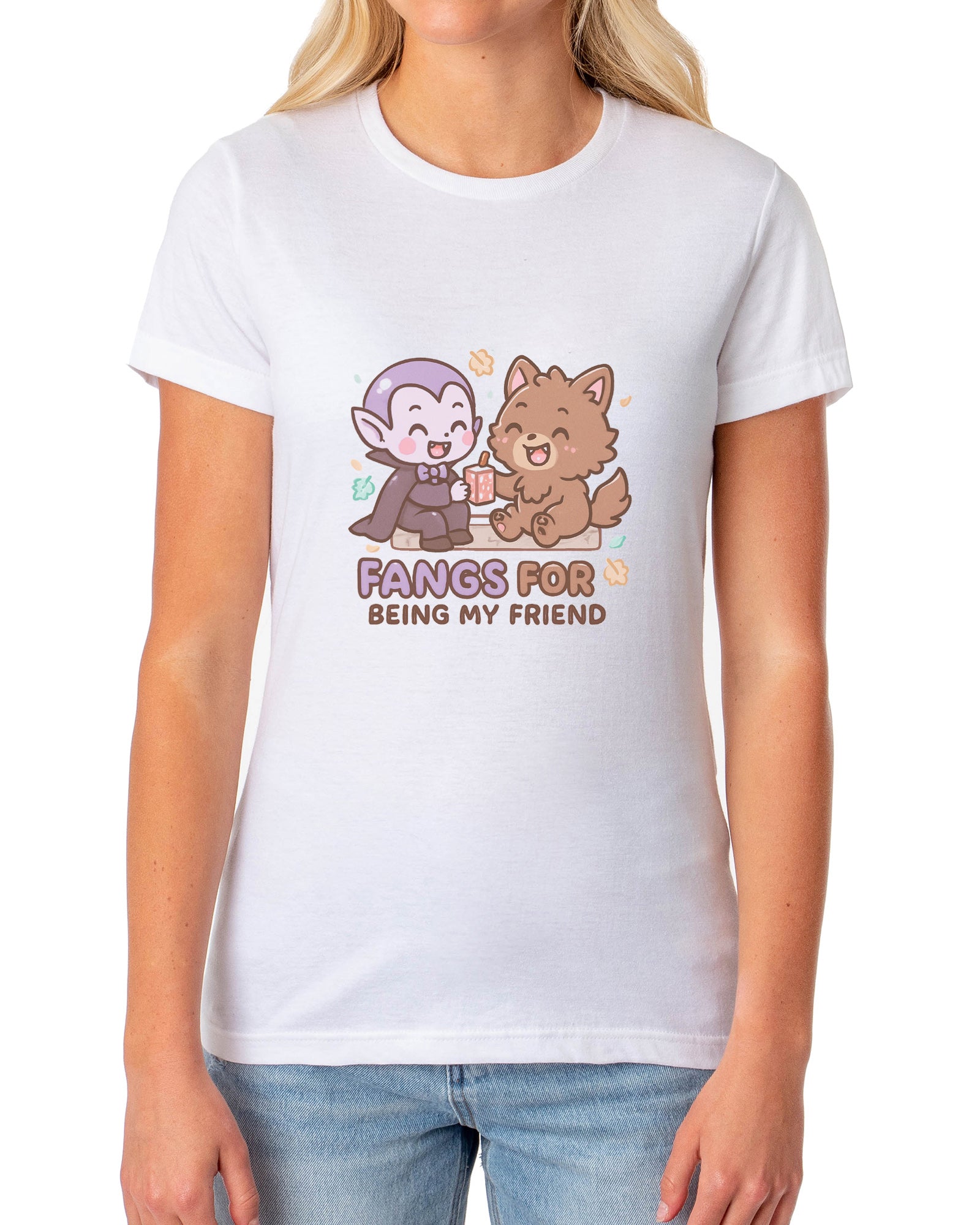PJammy Halloween T-Shirt Women's Fang Friends Short Sleeve Tee