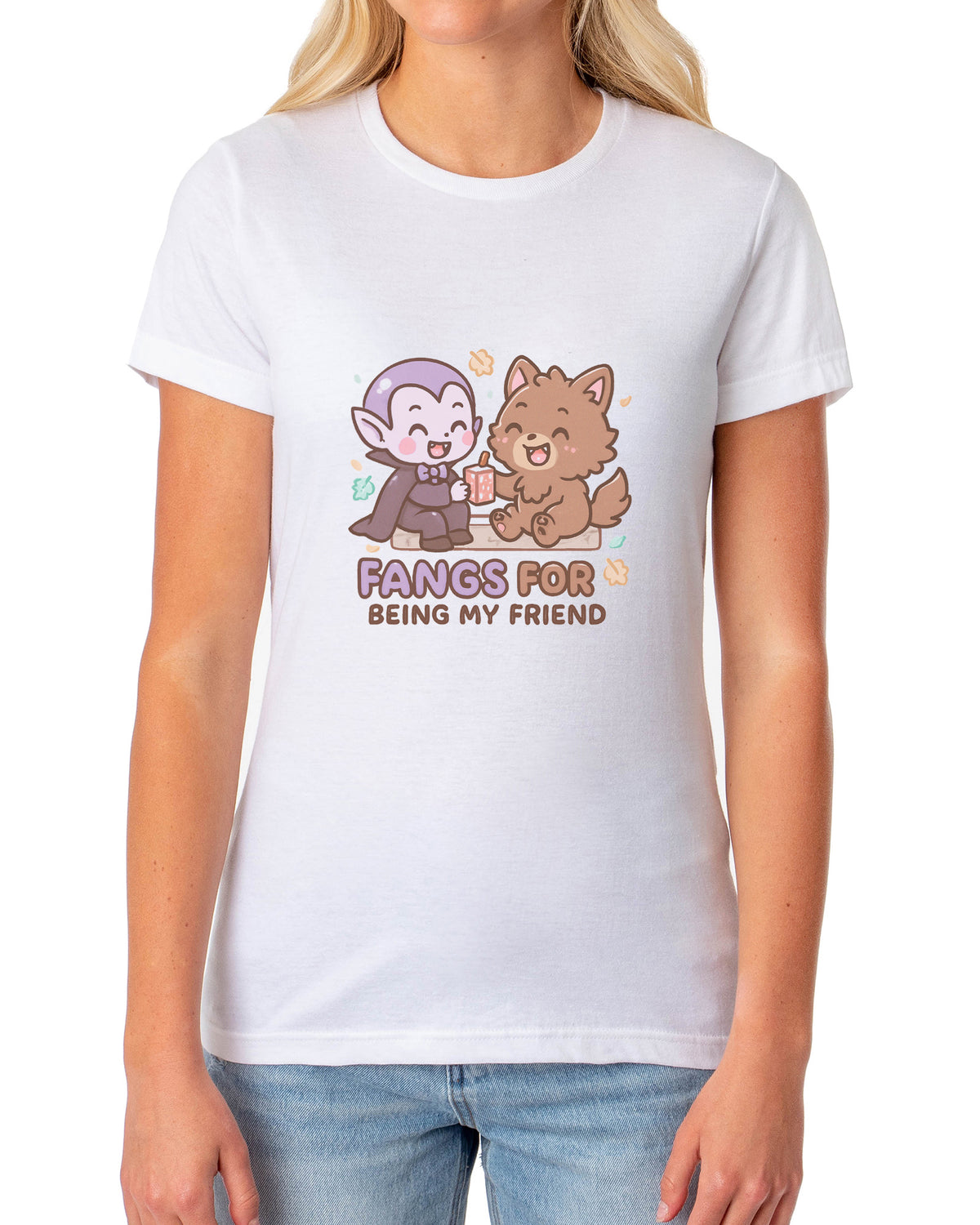 PJammy Halloween T-Shirt Women's Fang Friends Short Sleeve Tee