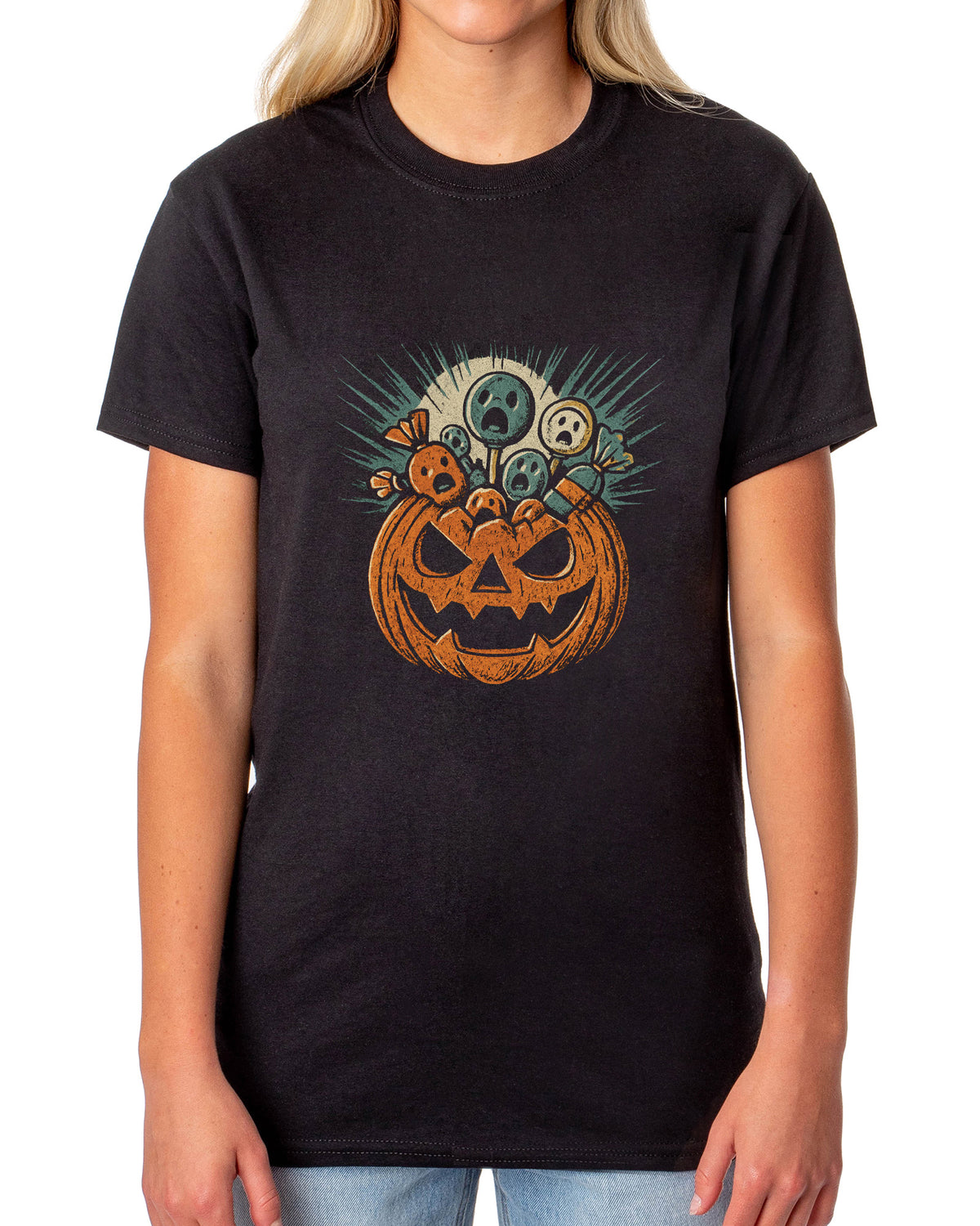 PJammy Halloween T-Shirt Women's Sweet Screams Short Sleeve Tee