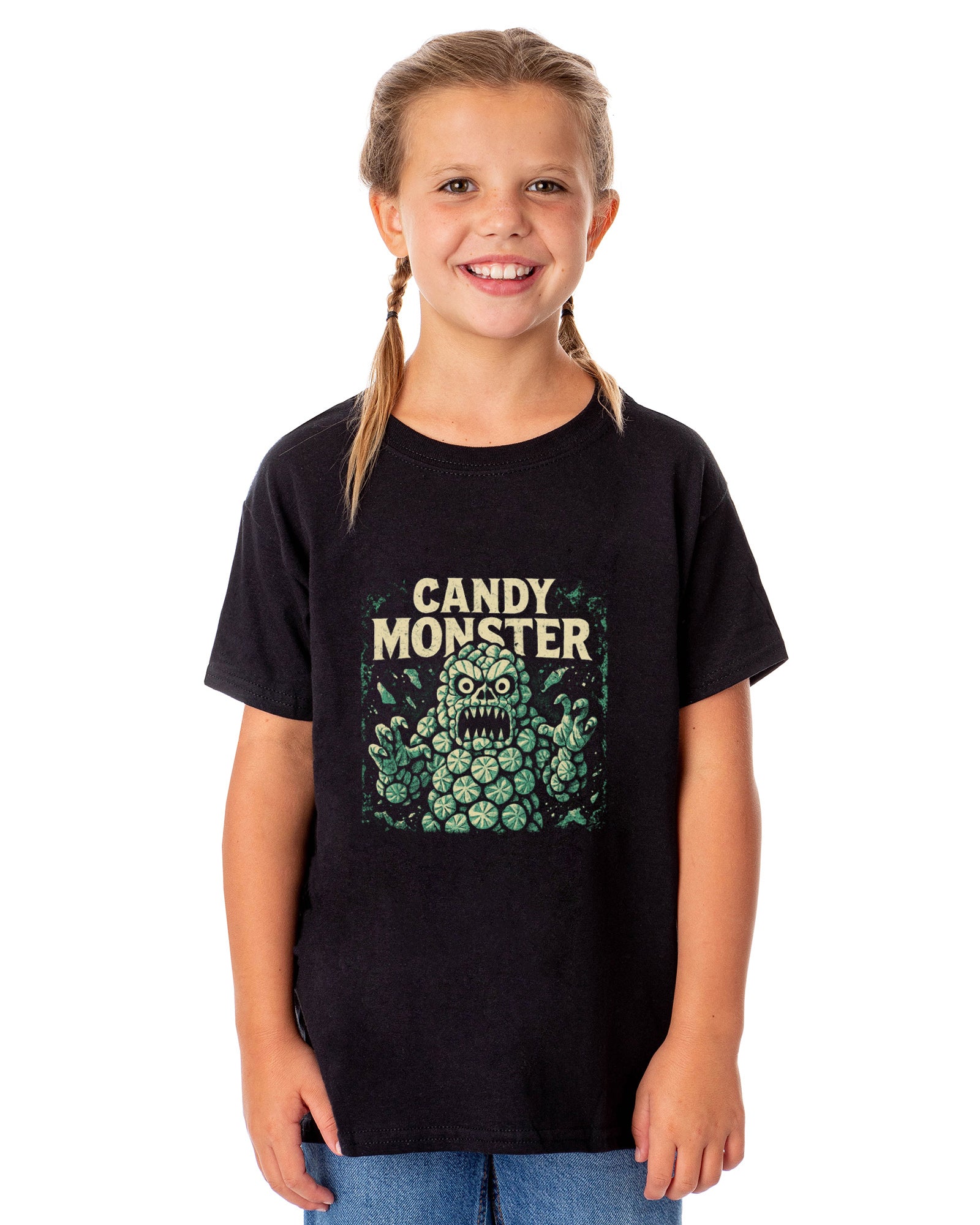 PJammy Halloween T-Shirt Boys' Candy Monster Short Sleeve Tee