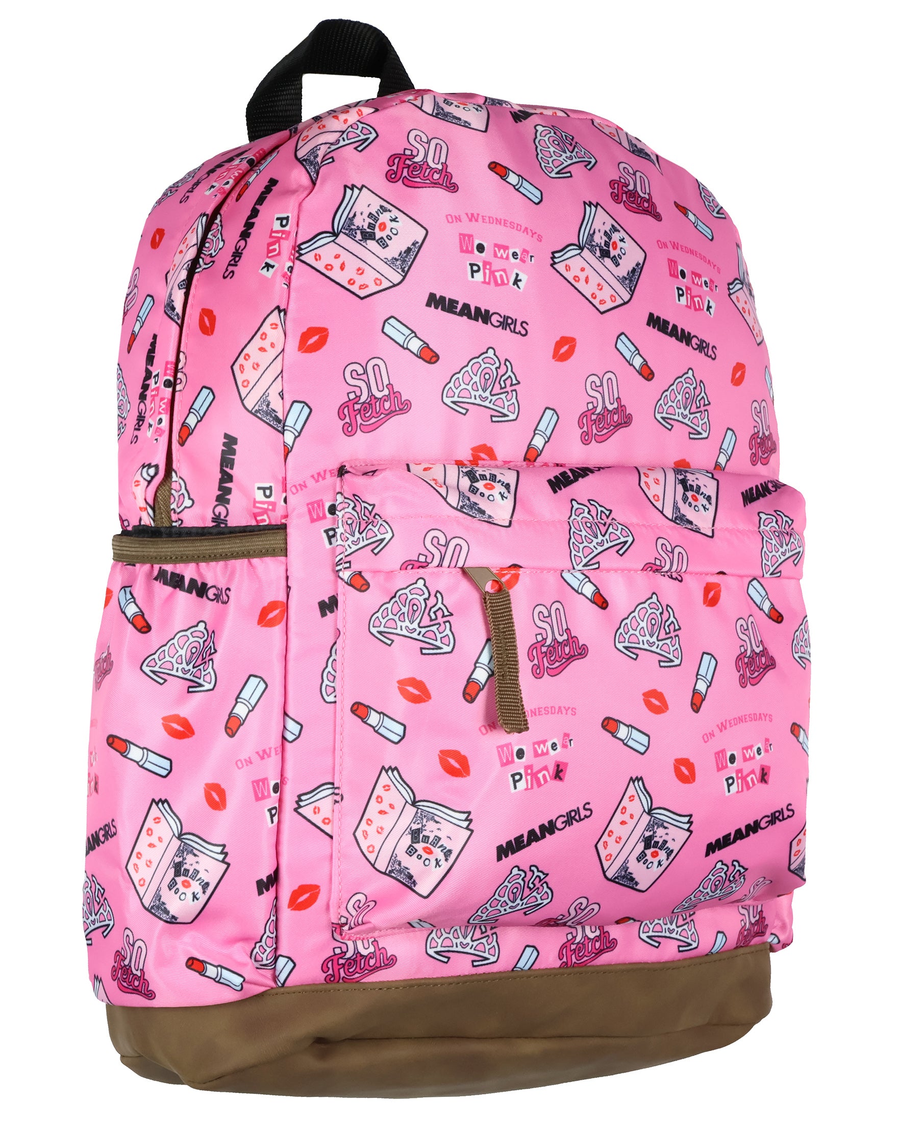 Mean Girls Backpack Burn Book We Wear Pink Laptop Travel Bag