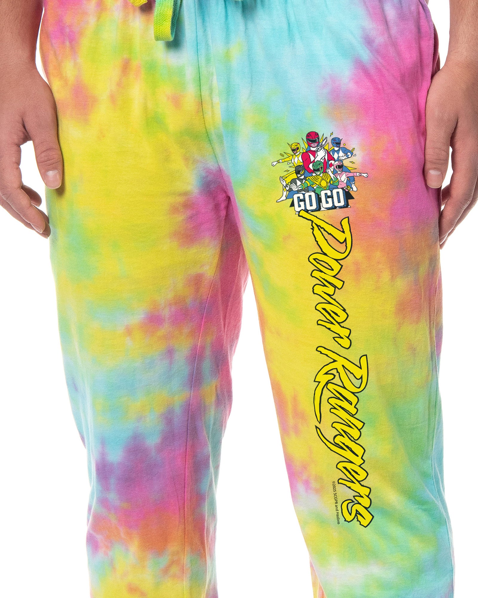Power Rangers Mens Team Group Jogger Sleep Pajama Pants