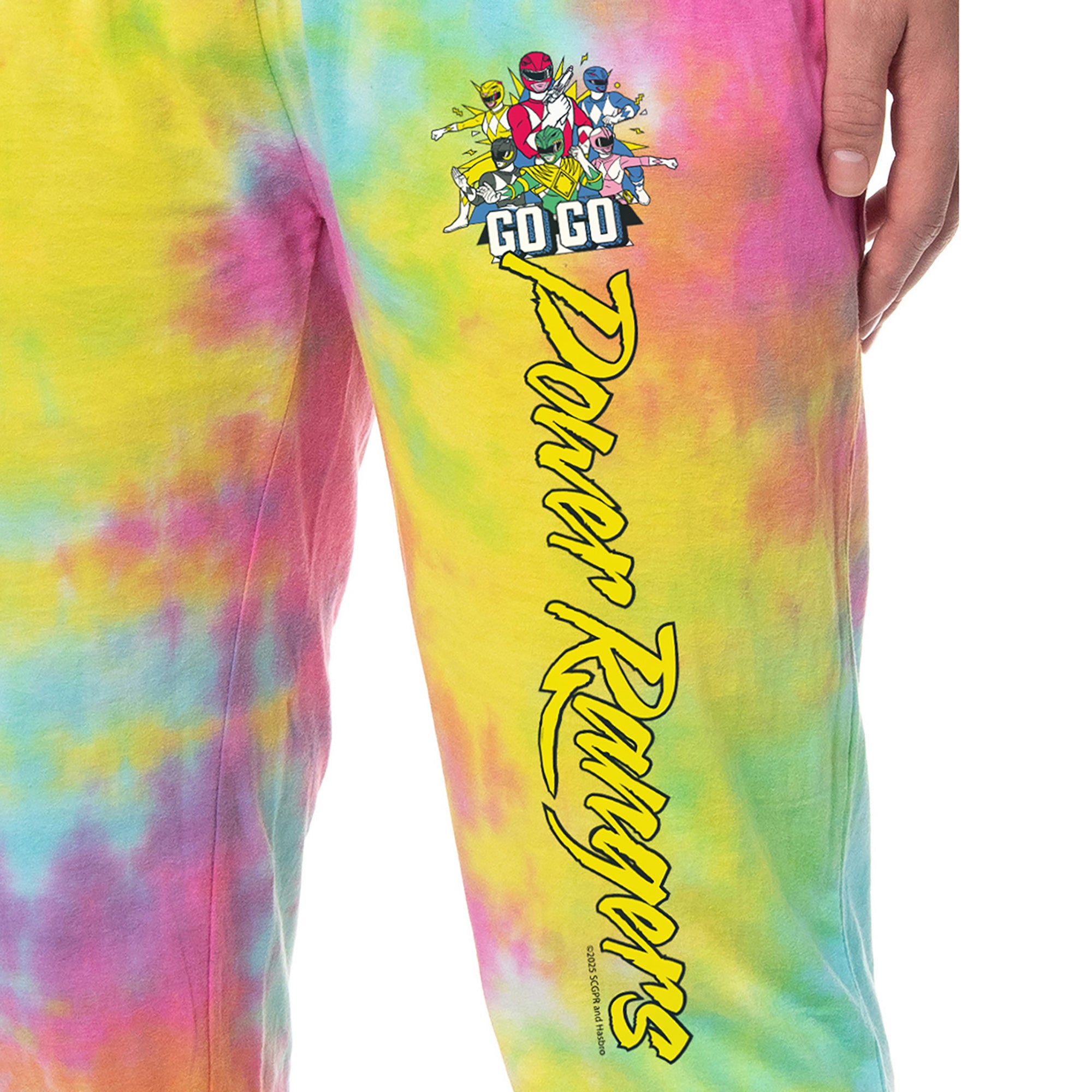 Power Rangers Mens Team Group Jogger Sleep Pajama Pants