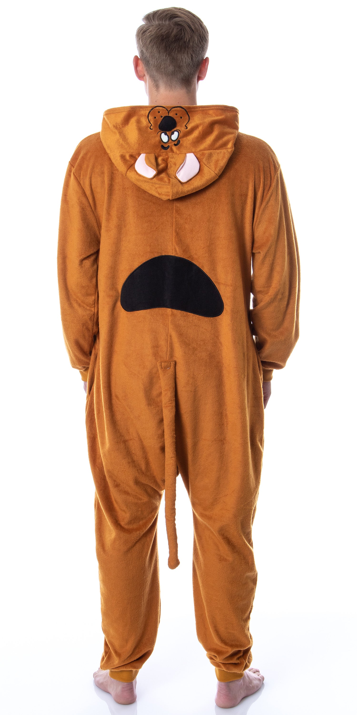 Scooby-Doo Mens' Hooded Character Union Suit Costume Pajama Kigurumi