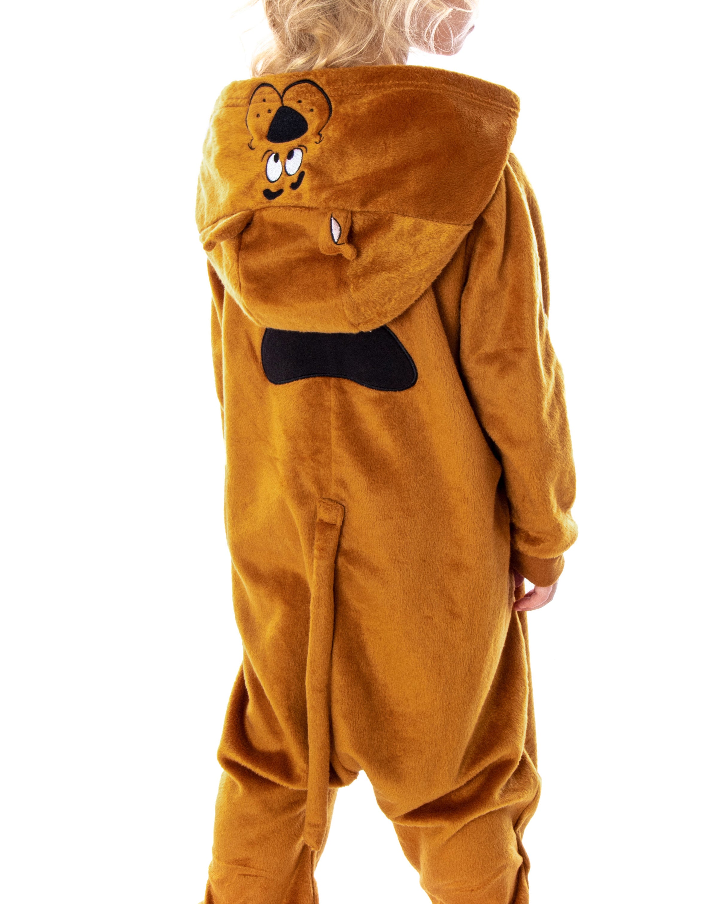 Scooby Doo Toddler Girls' One Piece Hooded Pajama Union Suit