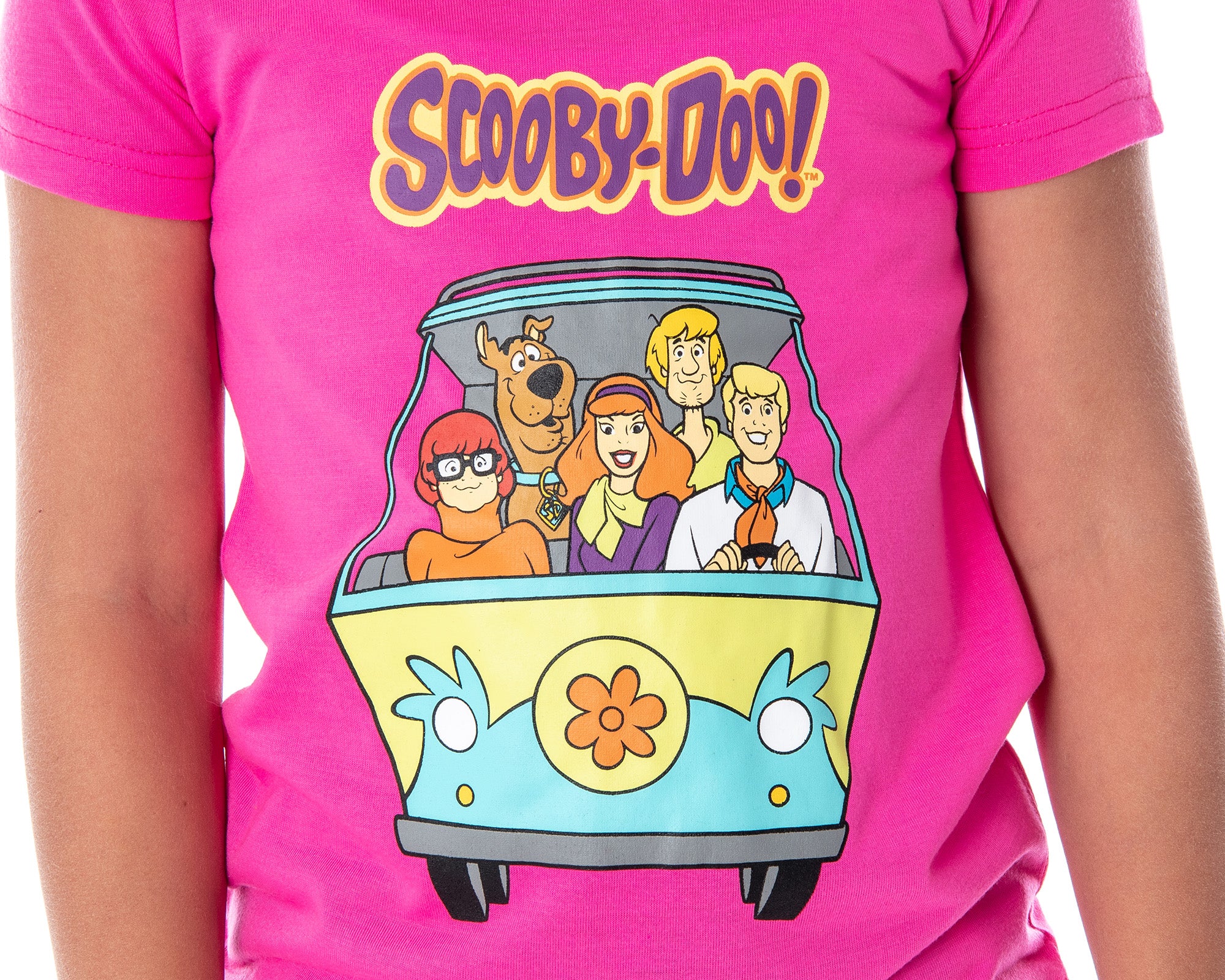 Scooby Doo Girls' Mystery Machine Shirt And Pants 2 PC Pajama Set