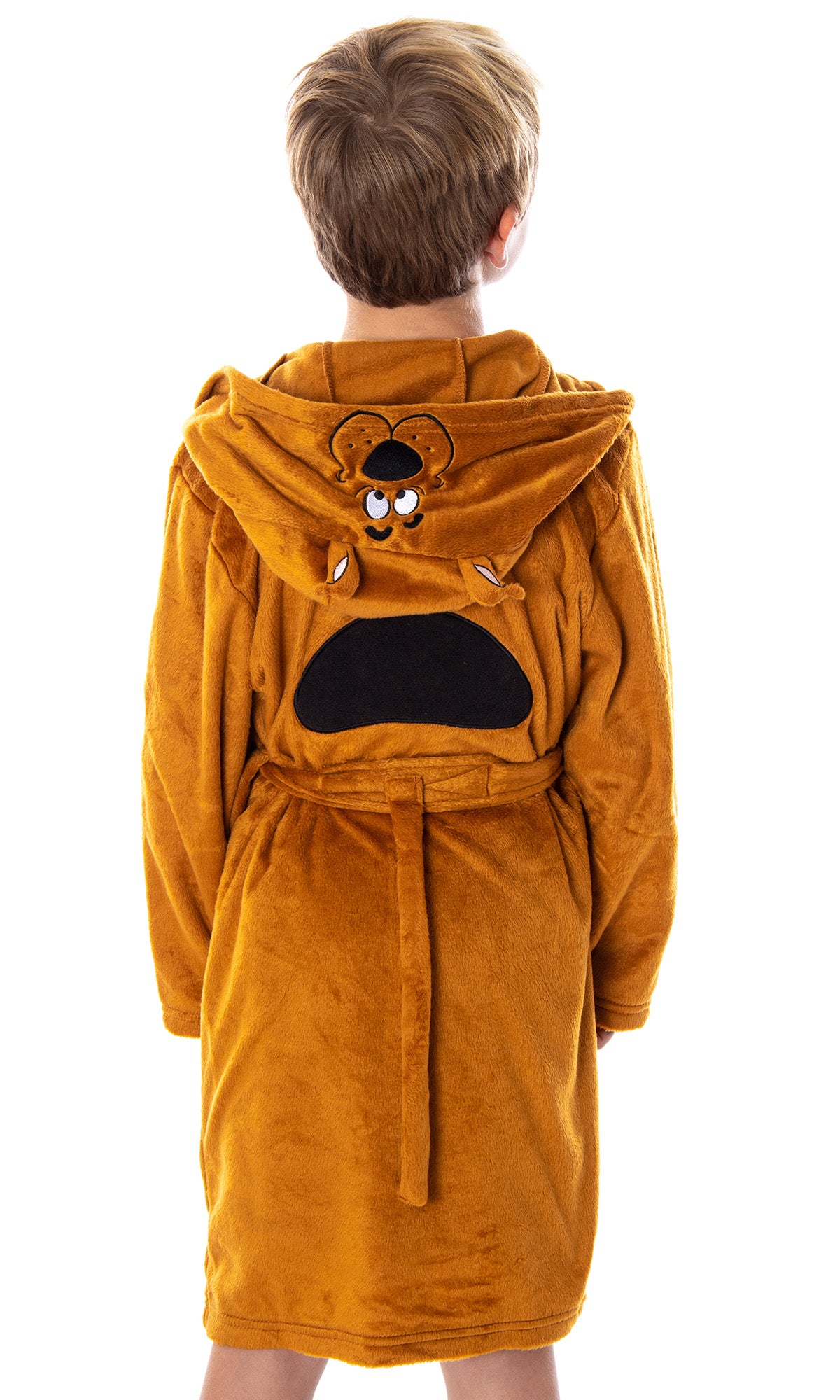 Scooby Doo Kids Costume Robe Soft Plush Fleece Hooded With Ears