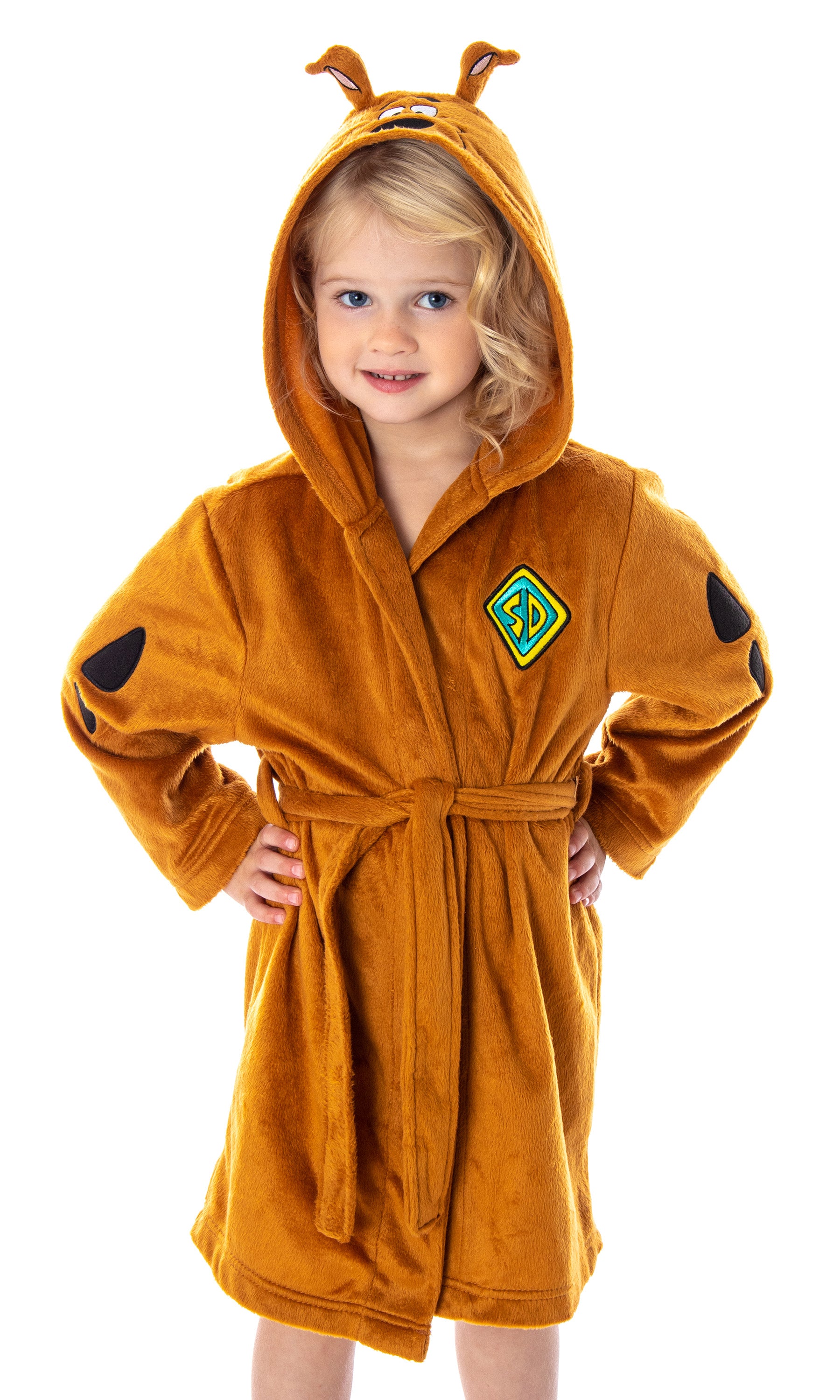 Scooby Doo Toddler Hooded Costume Robe Soft Plush w/ Ears