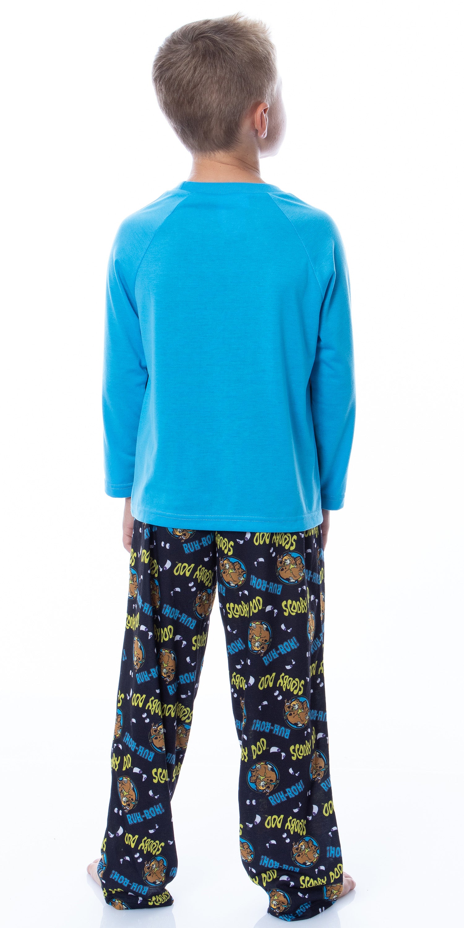 Scooby-Doo Boys' Scooby Shaggy Ruh-Roh! Raglan Sleep Pajama Set
