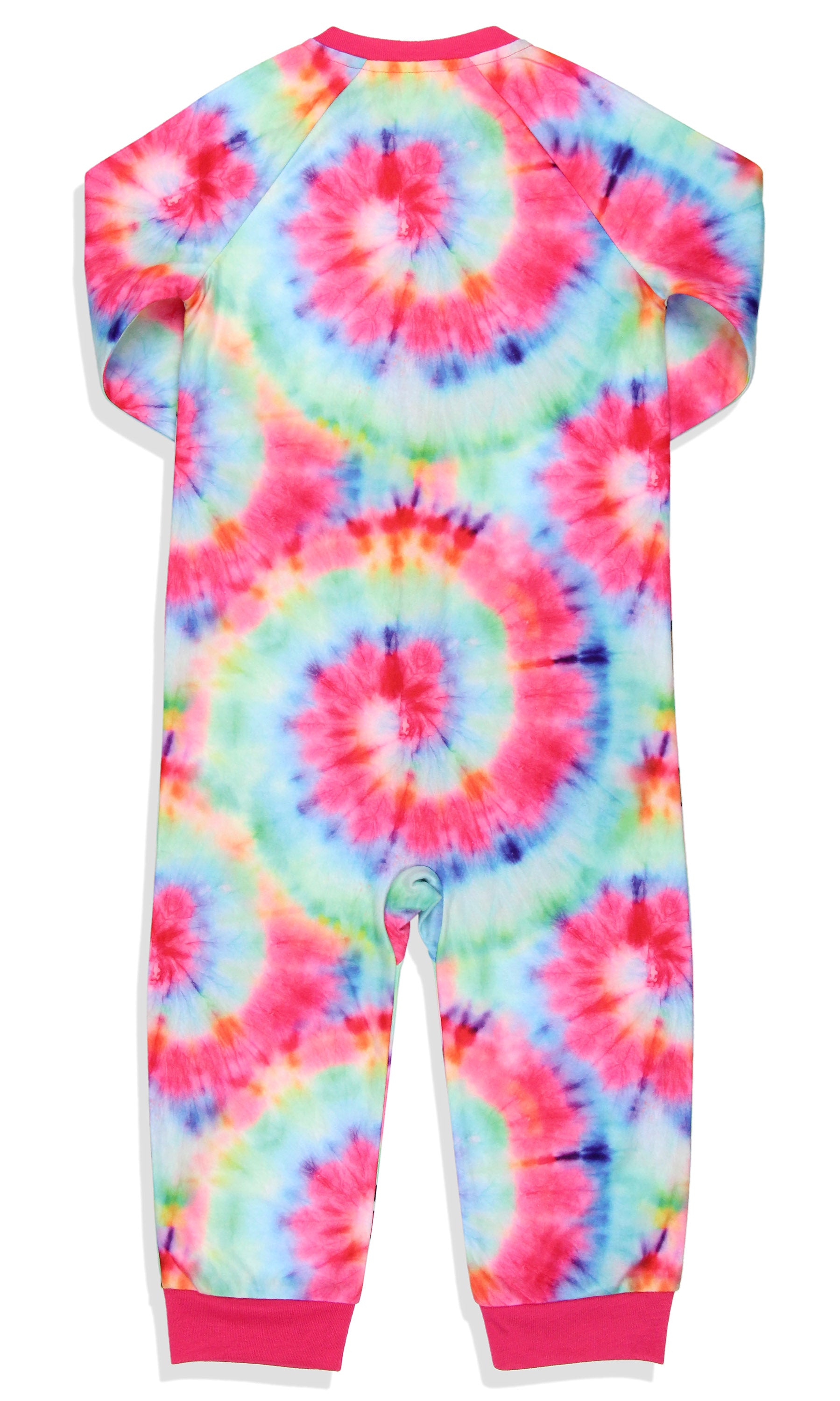 Scooby-Doo Toddler Girls' Tie-Dye Flower Union Suit Footless Sleep Pajama